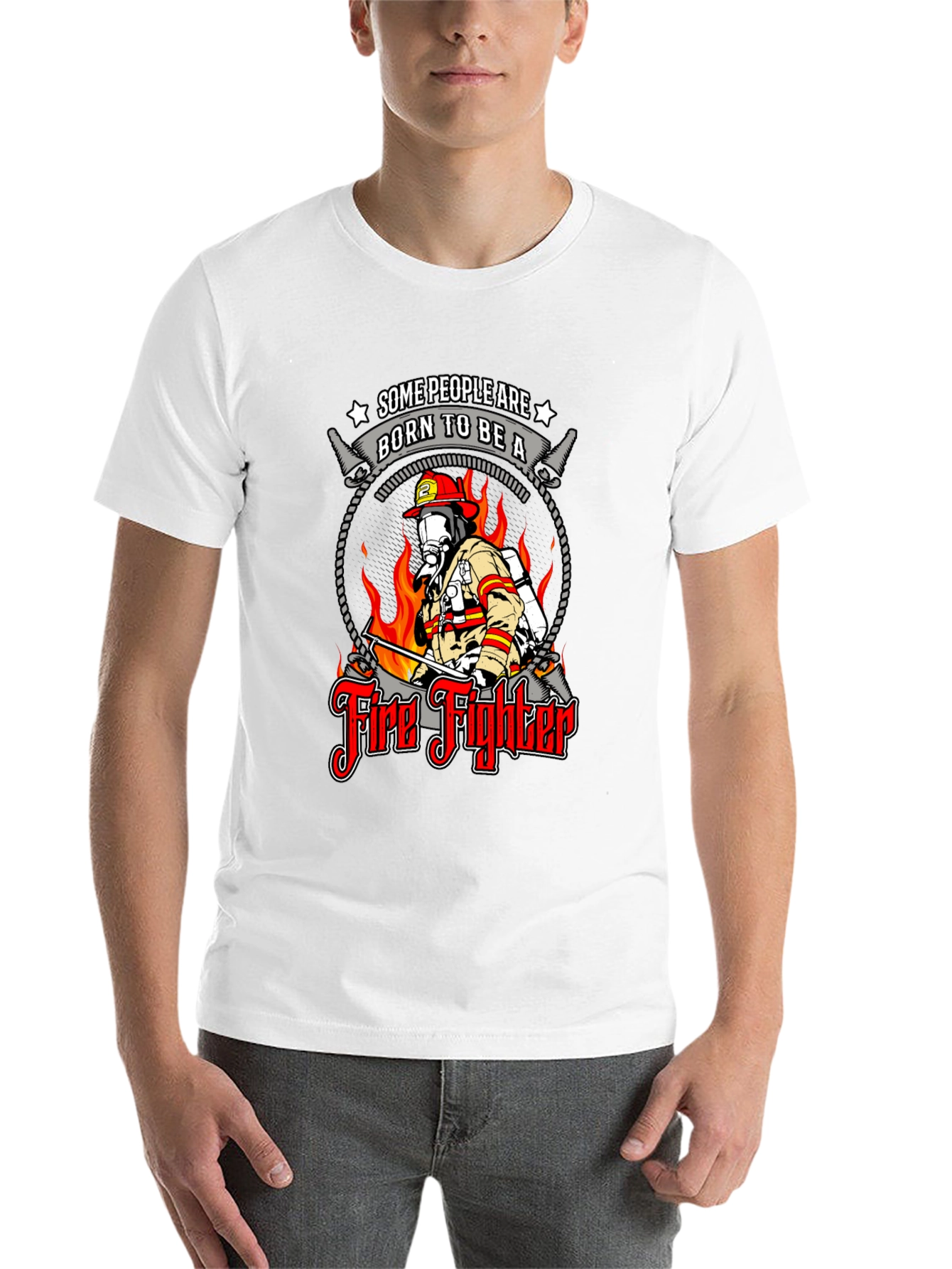 Born to Be a Firefighter Graphic T-Shirt - 14