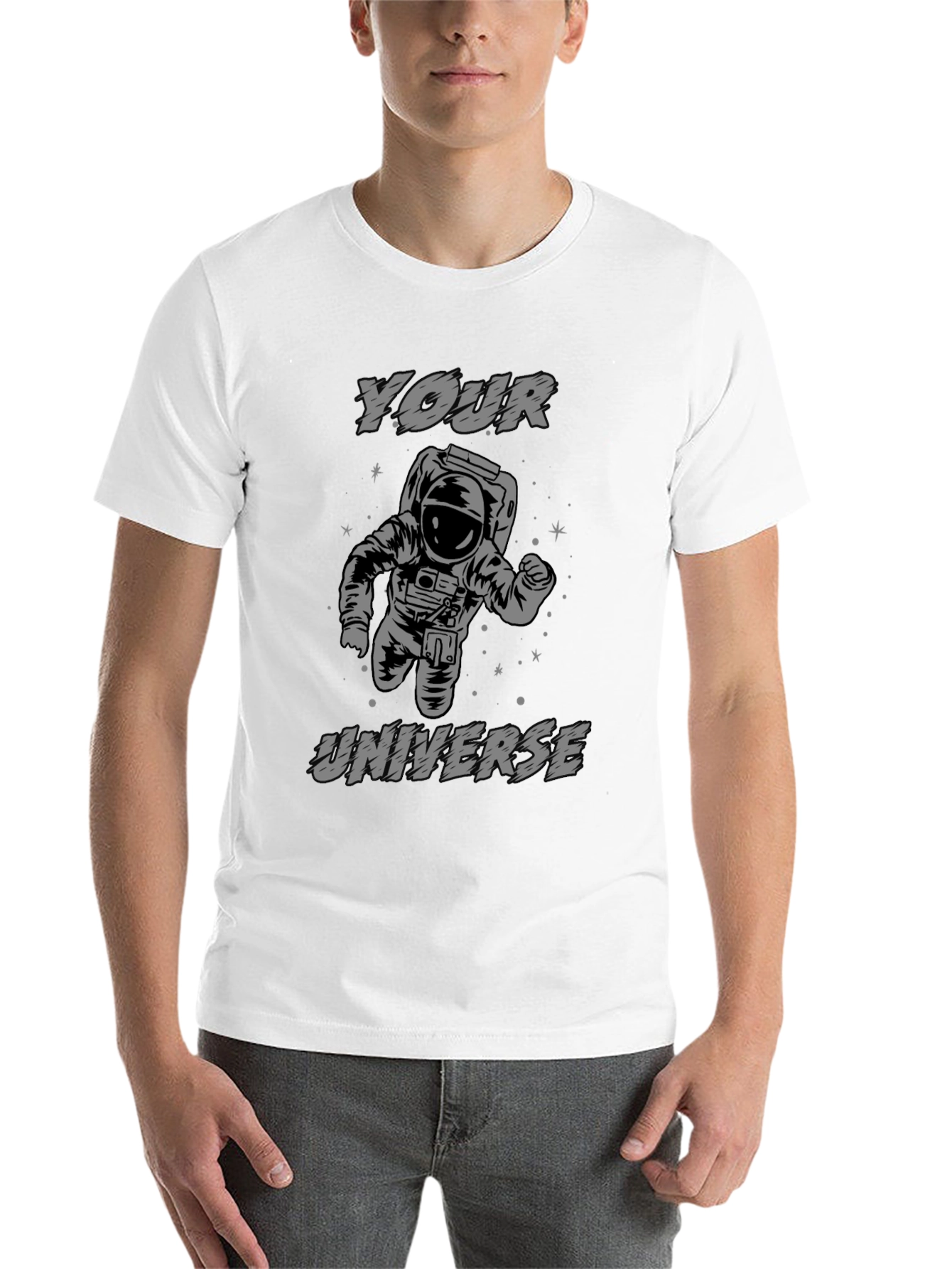 Black Your Universe Astronaut Graphic T-Shirt view 14
