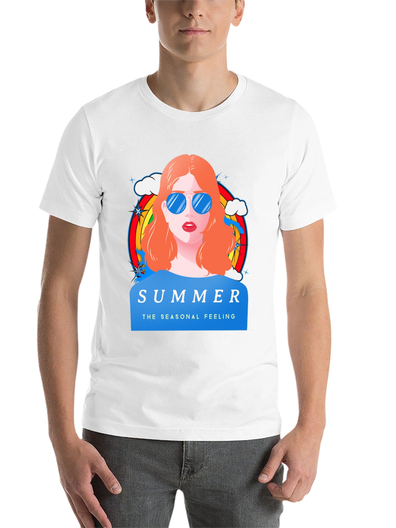 Summer Feeling Graphic T-Shirt - 14