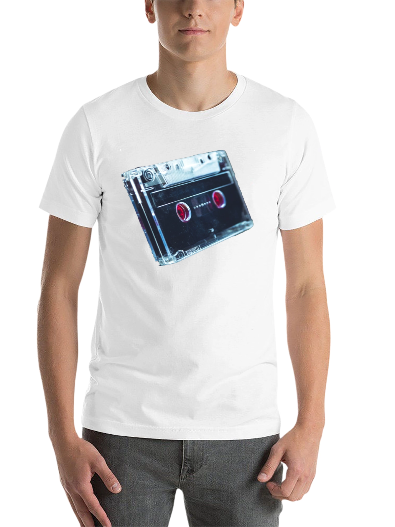 Black Retro Cassette Tape Graphic Tee - Black view 14
