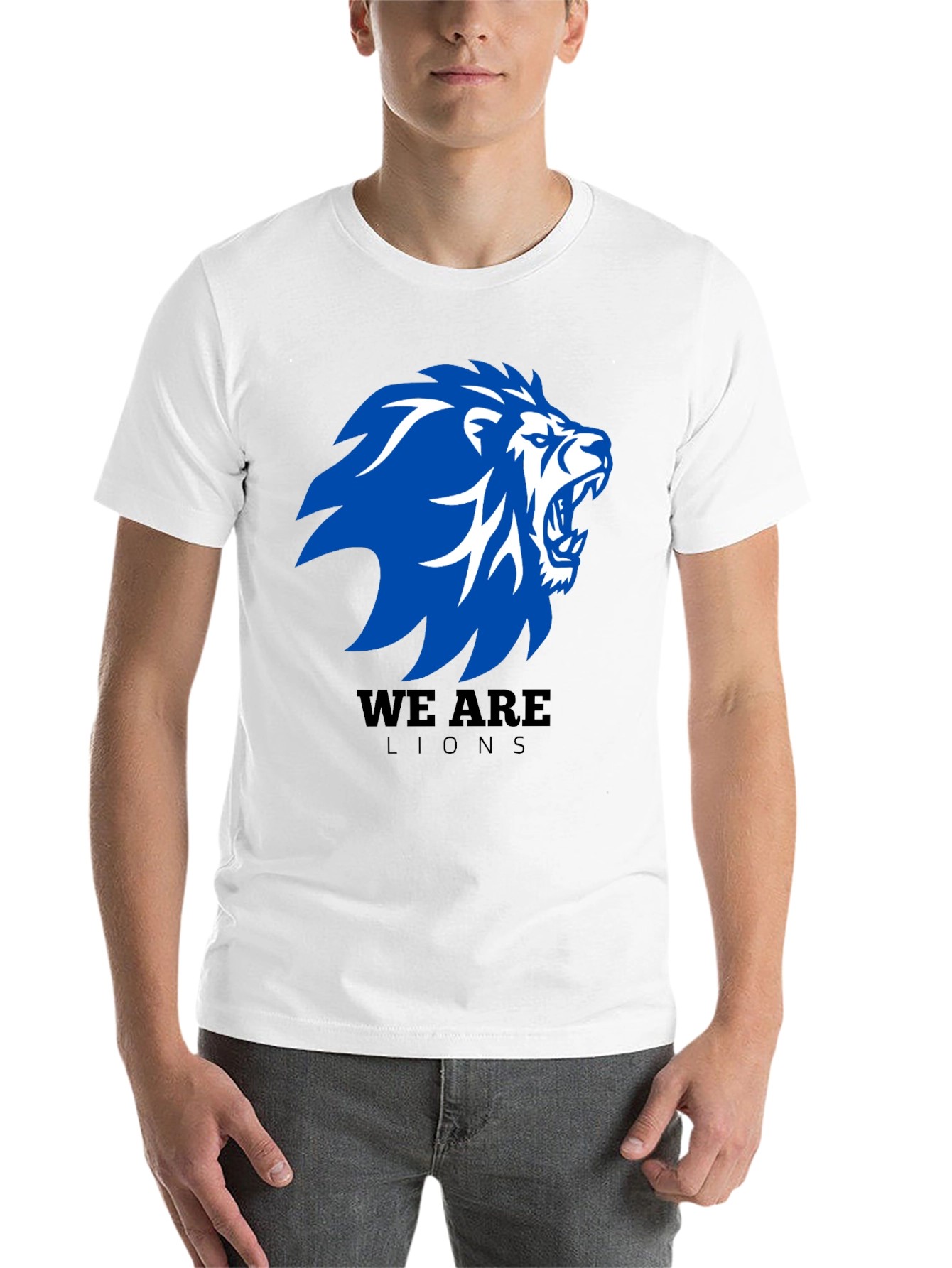 Black We Are Lions Graphic T-Shirt - Black view 14