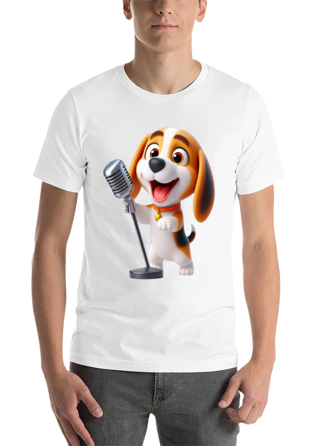 Black Dog Singing T-Shirt view 14
