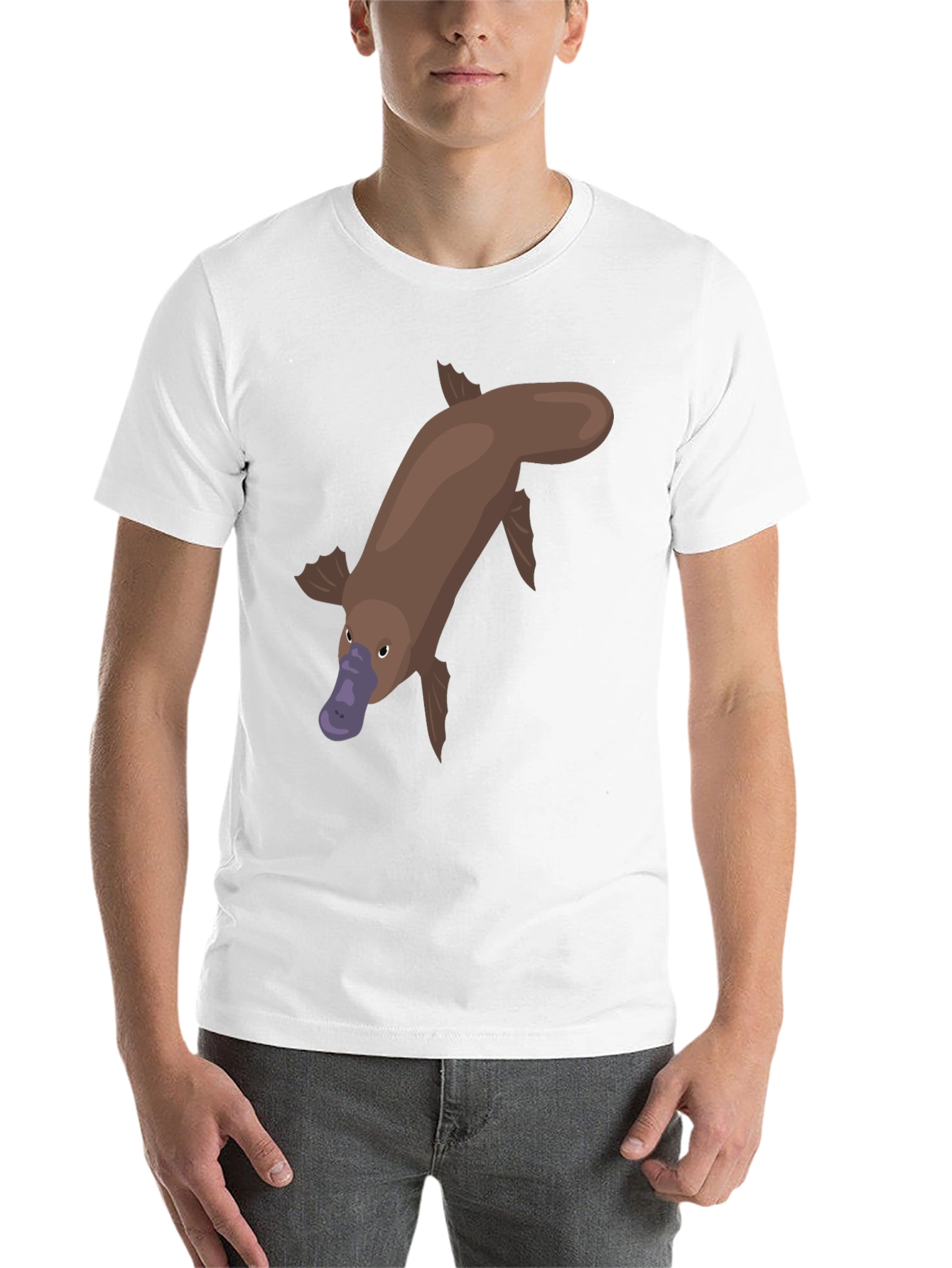 Black Platypus Graphic Tee - Unique Animal Shirt view 14