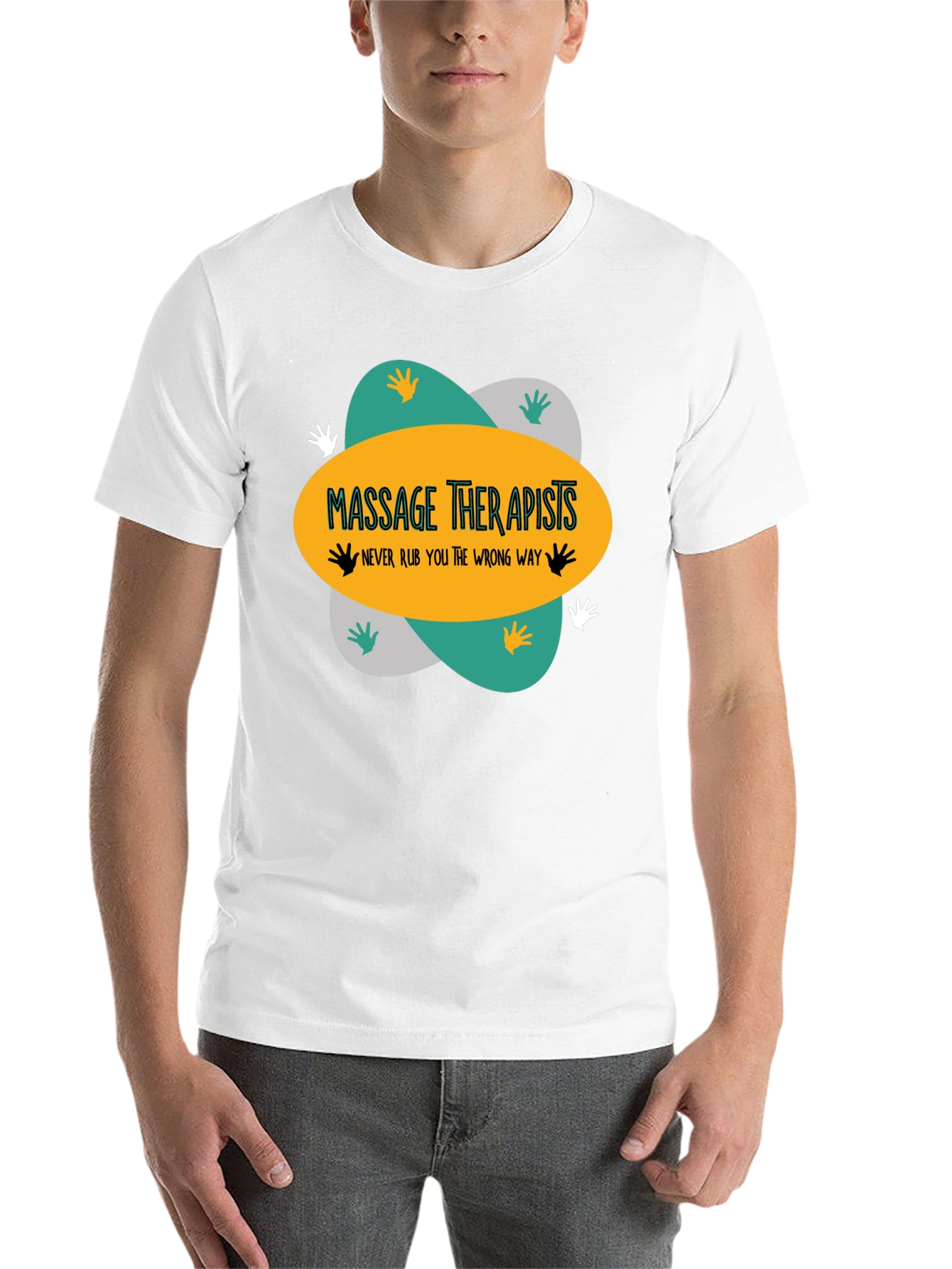 Black Massage Therapists T-Shirt - Funny Massage Gift view 14