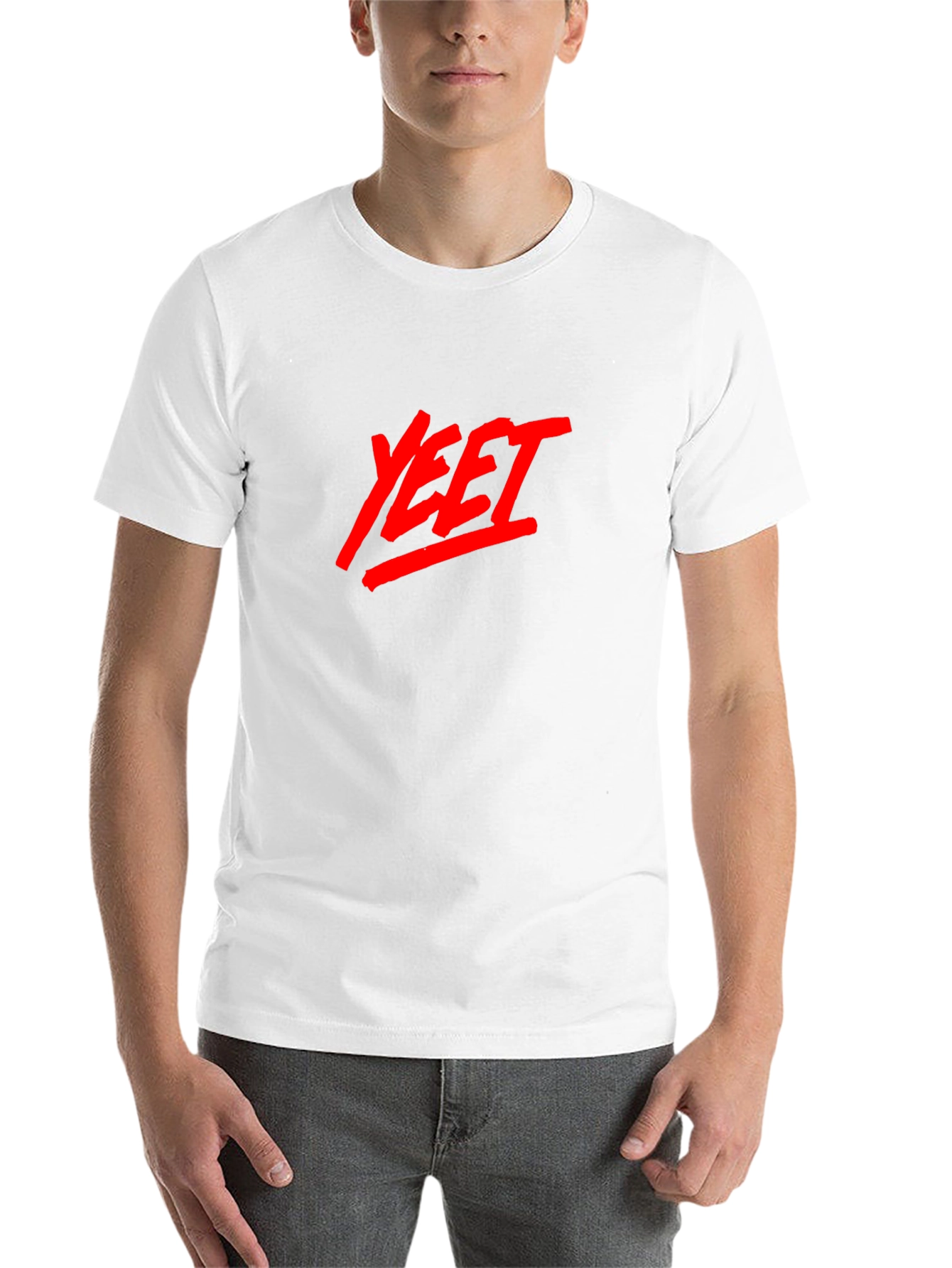 Black YEET Graphic Tee - Black Cotton Casual Shirt view 14