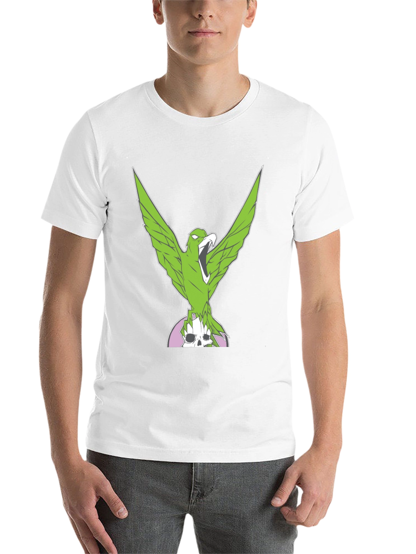 Black Green Eagle Graphic Tee view 14