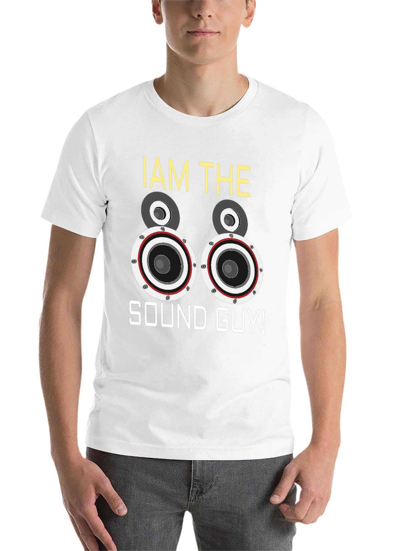 Black I am the Sound Guy T-Shirt Music Lover DJ Graphic Tee view 14