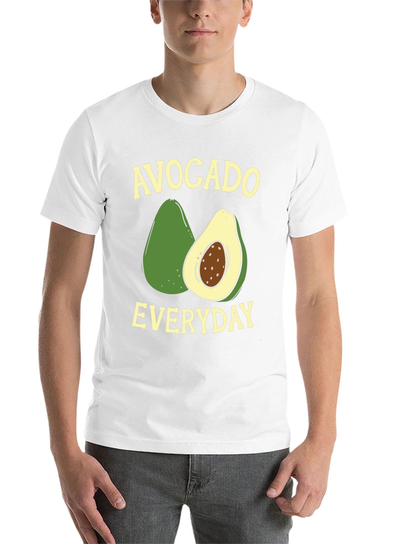 Black Avocado Everyday Graphic T-Shirt - Trendy Comfort Wear view 14