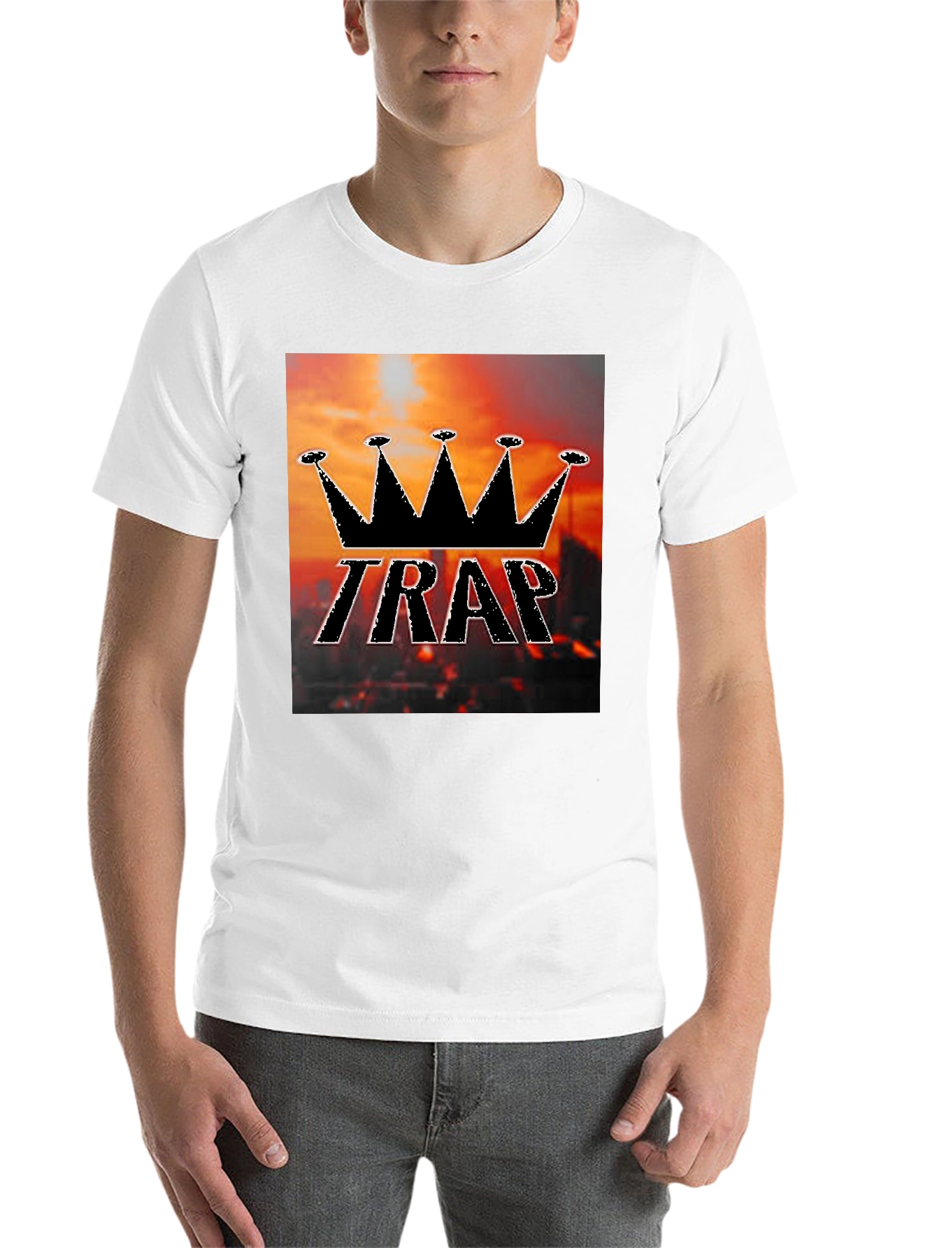 Black Trap King Black Graphic T-Shirt view 14