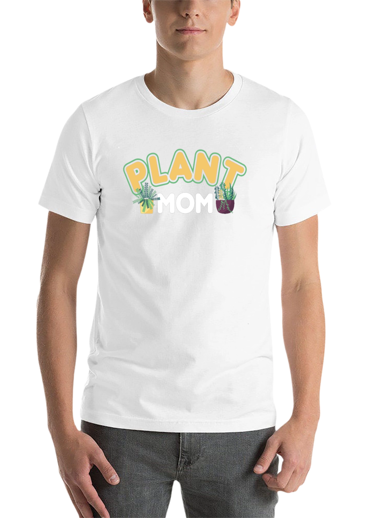 Black Plant Mom Graphic Tee - Black view 14