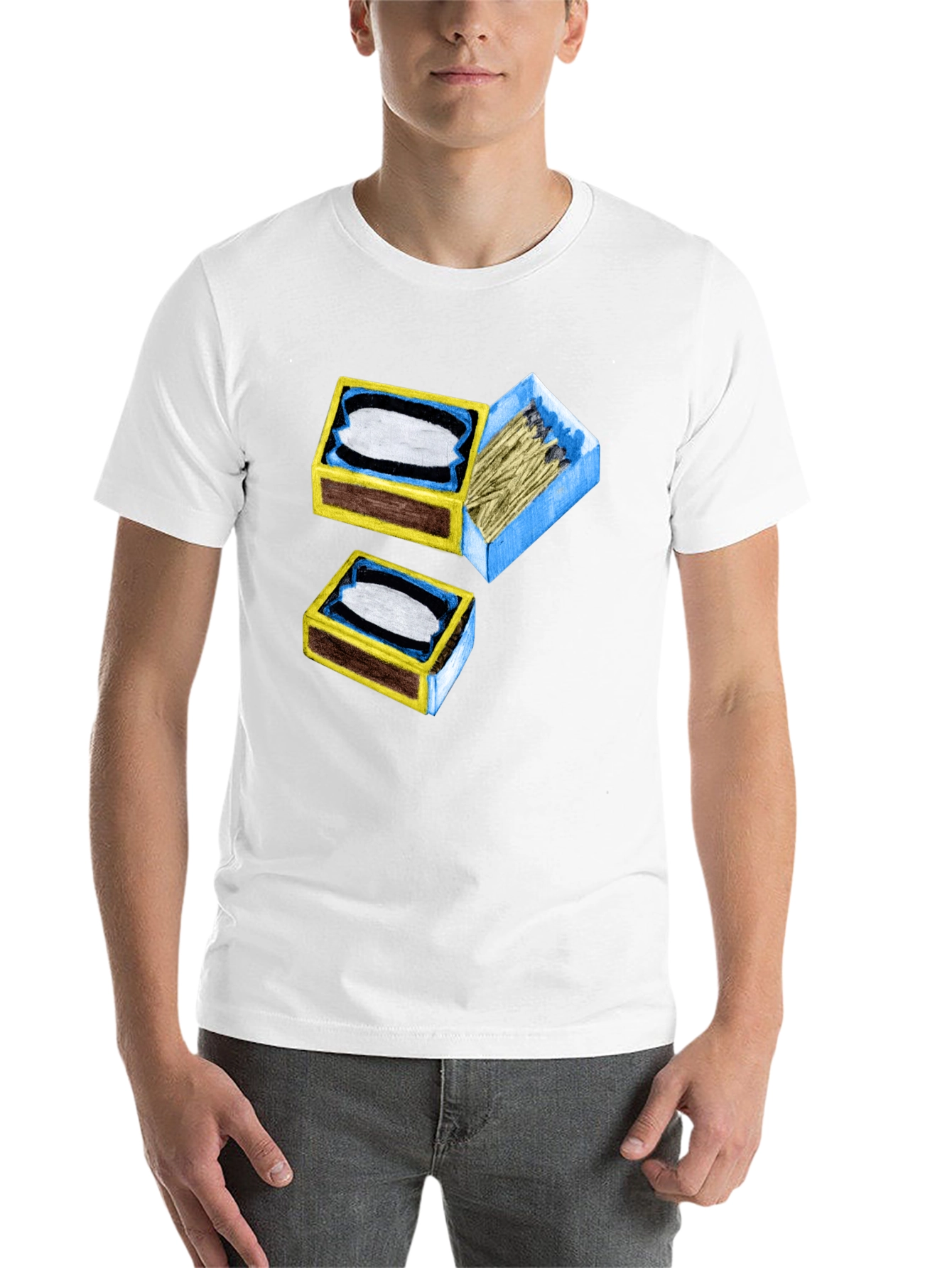 Black Matchbox Graphic Tee - Unique Design view 14