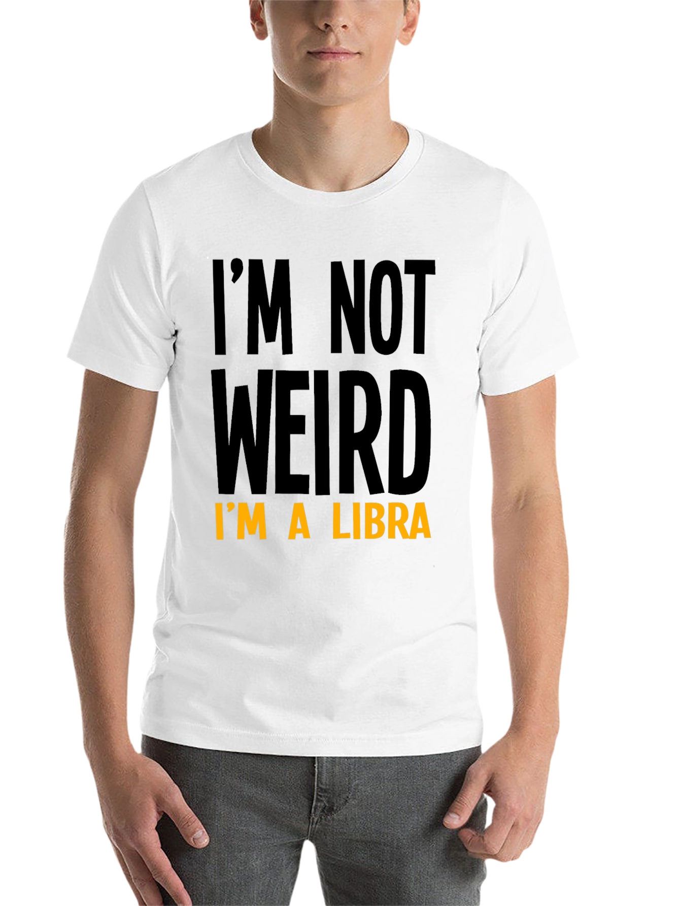 Black I'm Not Weird I'm A Libra Graphic Tee view 14
