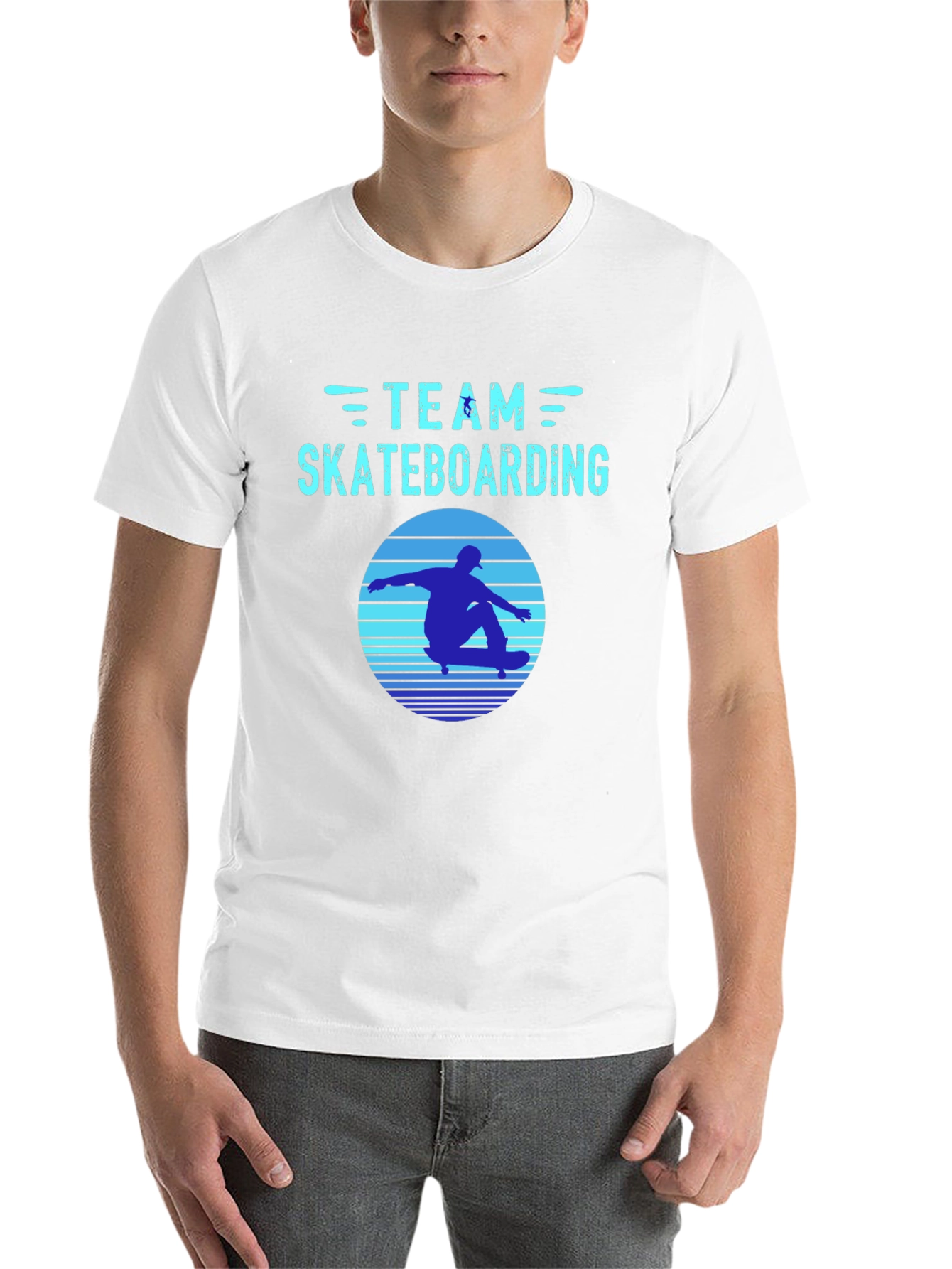 Black Team Skateboarding Graphic Tee - Black view 14