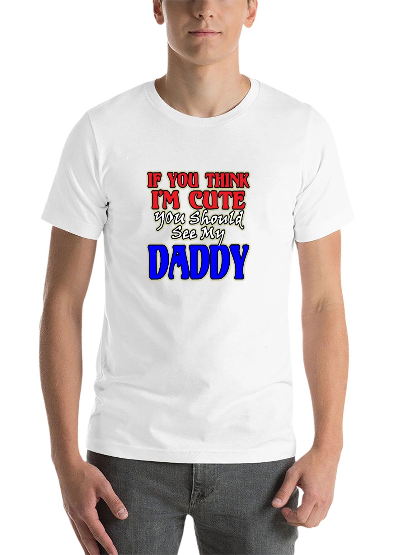 Black Cute Daddy T-Shirt - Humorous Graphic Tee view 14