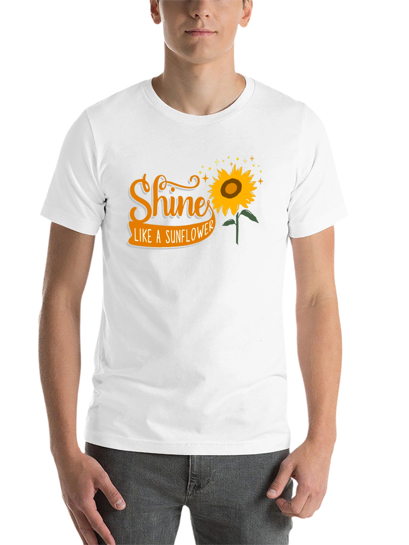 Black Shine Like A Sunflower Graphic Tee view 14