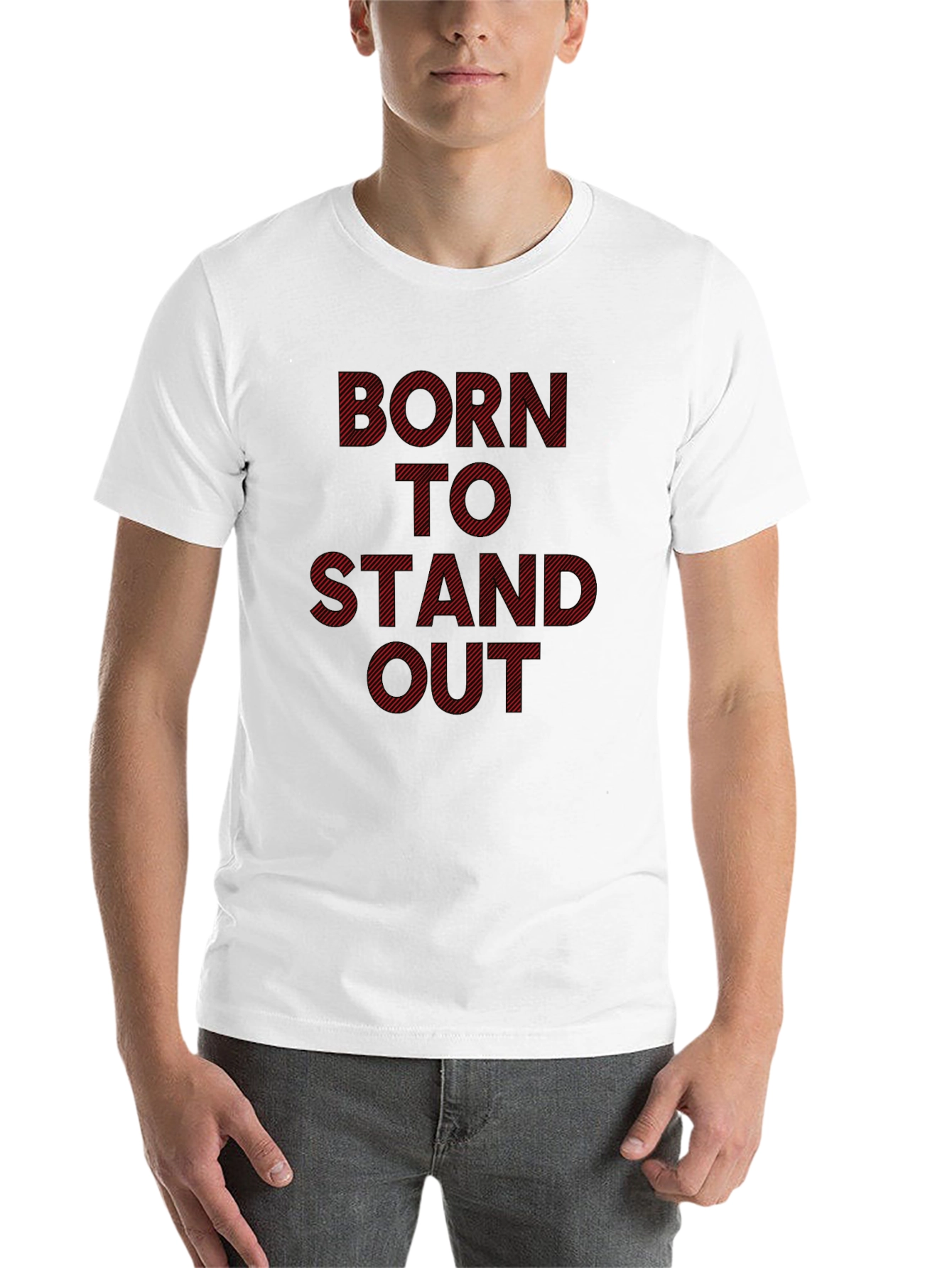 Black Born to Stand Out Black Graphic Tee view 14