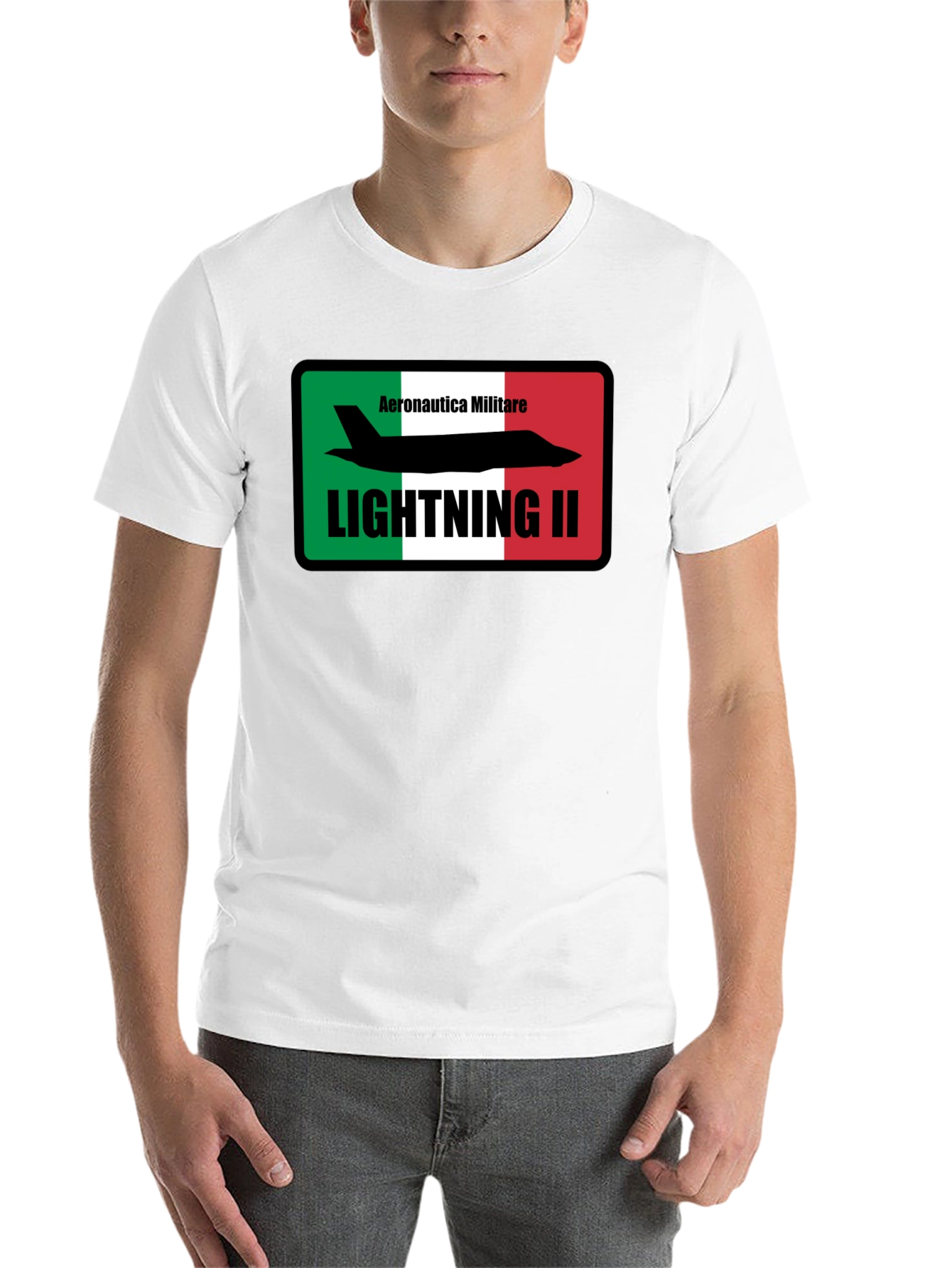 Black Aeronautica Militare Lightning II T-Shirt - Black view 14