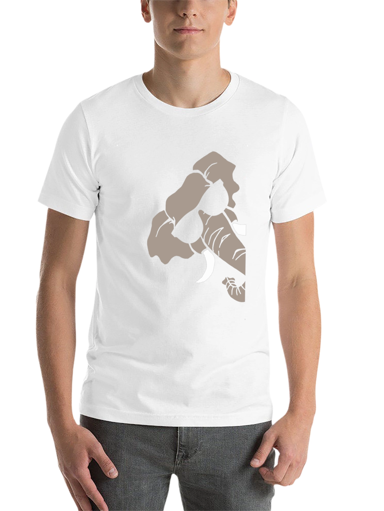 Black Cool Elephant Graphic Tee - Stylish Black T-Shirt view 14