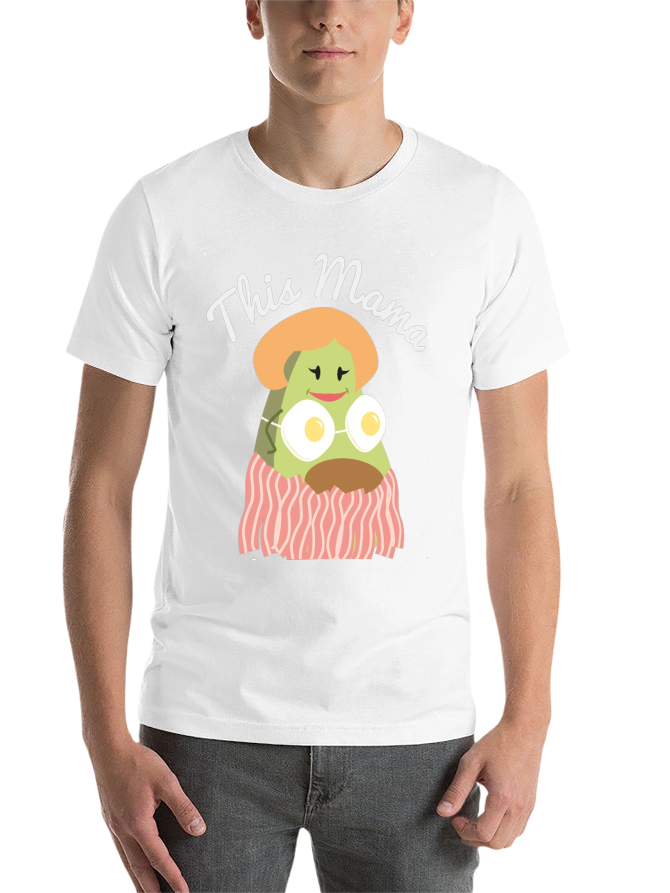 Black This Mama Avocado Breakfast T-Shirt view 14