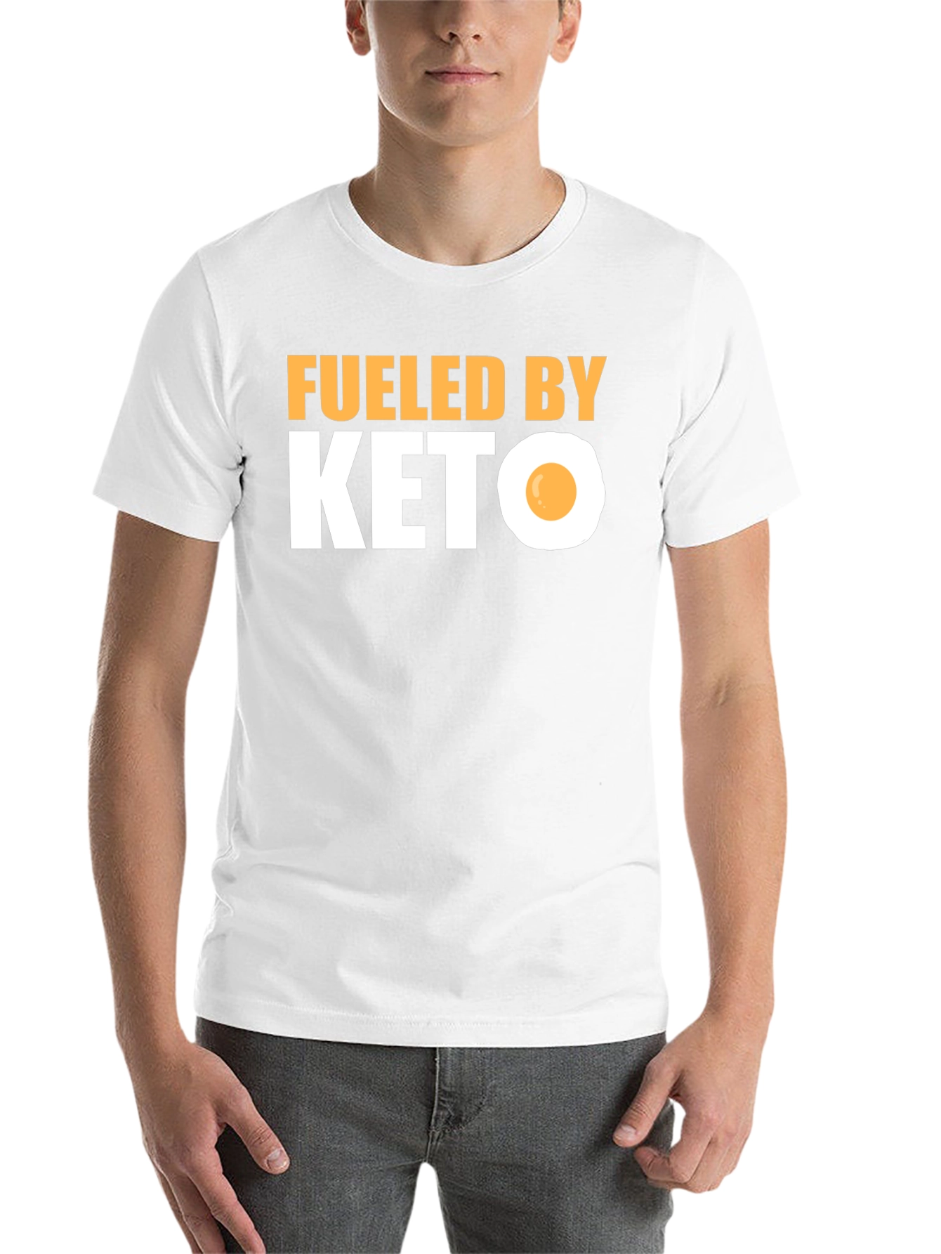 Black Fueled By Keto T-Shirt Funny Diet Tee view 14
