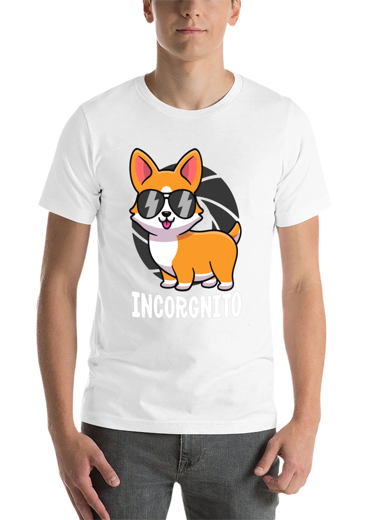 Black Incorgnito Corgi Graphic T-Shirt view 14