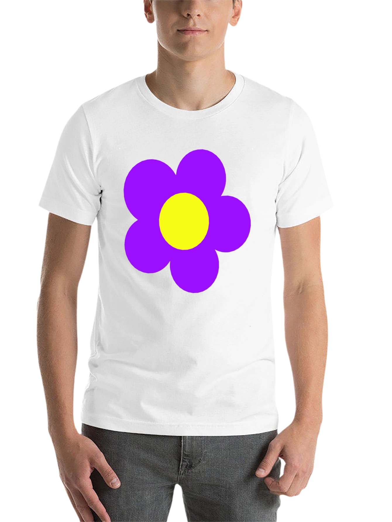 Black Retro Flower Power T-Shirt - Black view 14