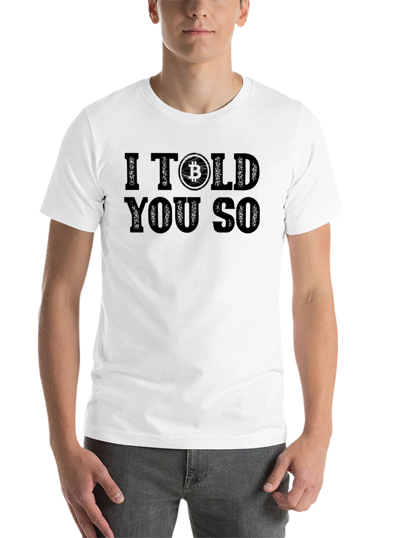 Black I Told You So Bitcoin Graphic T-Shirt view 14