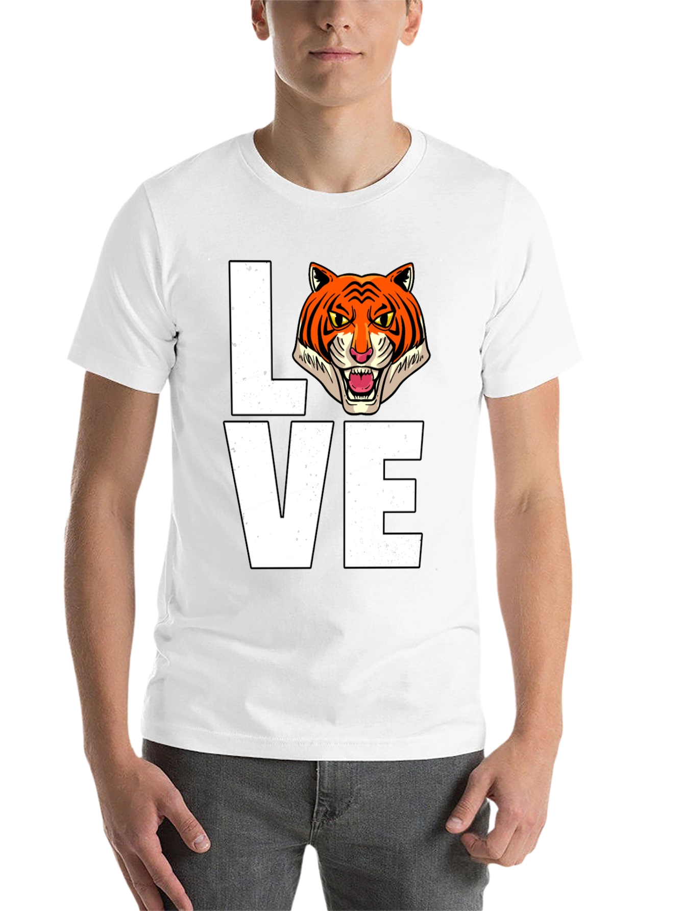 Black Tiger Love Graphic T-Shirt view 14