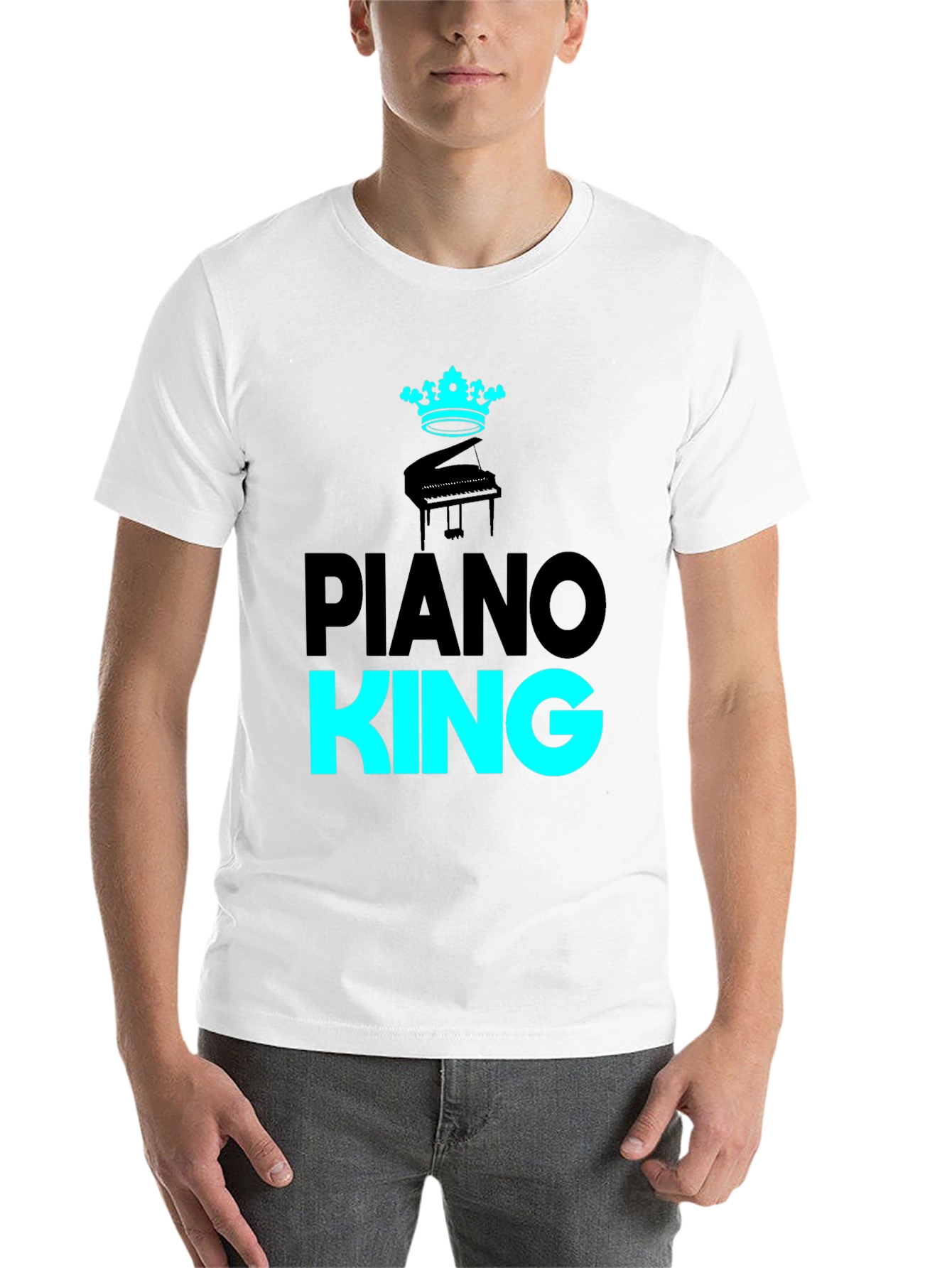 Black Piano King Black Graphic Tee view 14