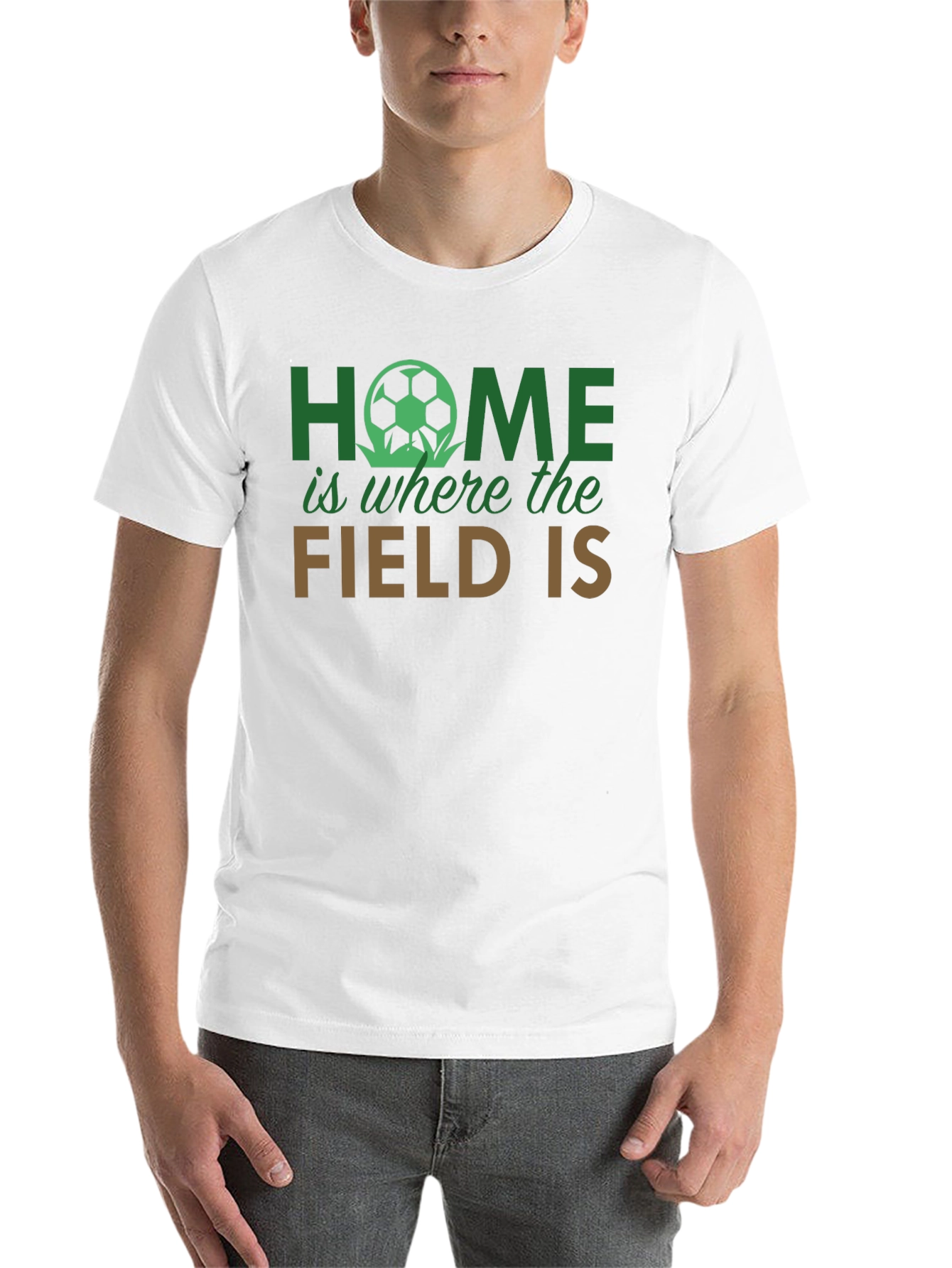 Black Home is Where the Field Is Graphic T-Shirt view 14