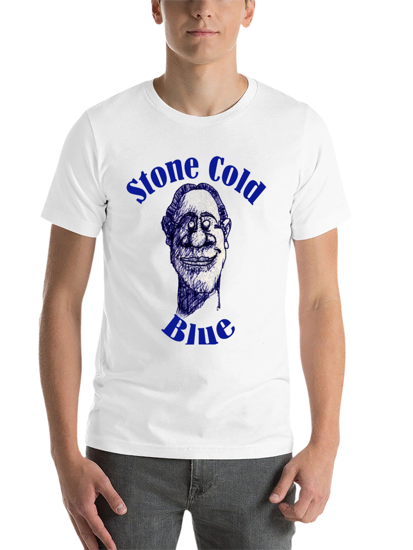 Black Stone Cold Blue Graphic Tee view 14