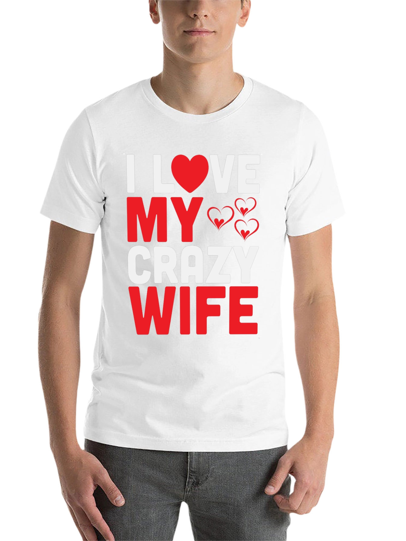 Black I Love My Crazy Wife Graphic Tee view 14