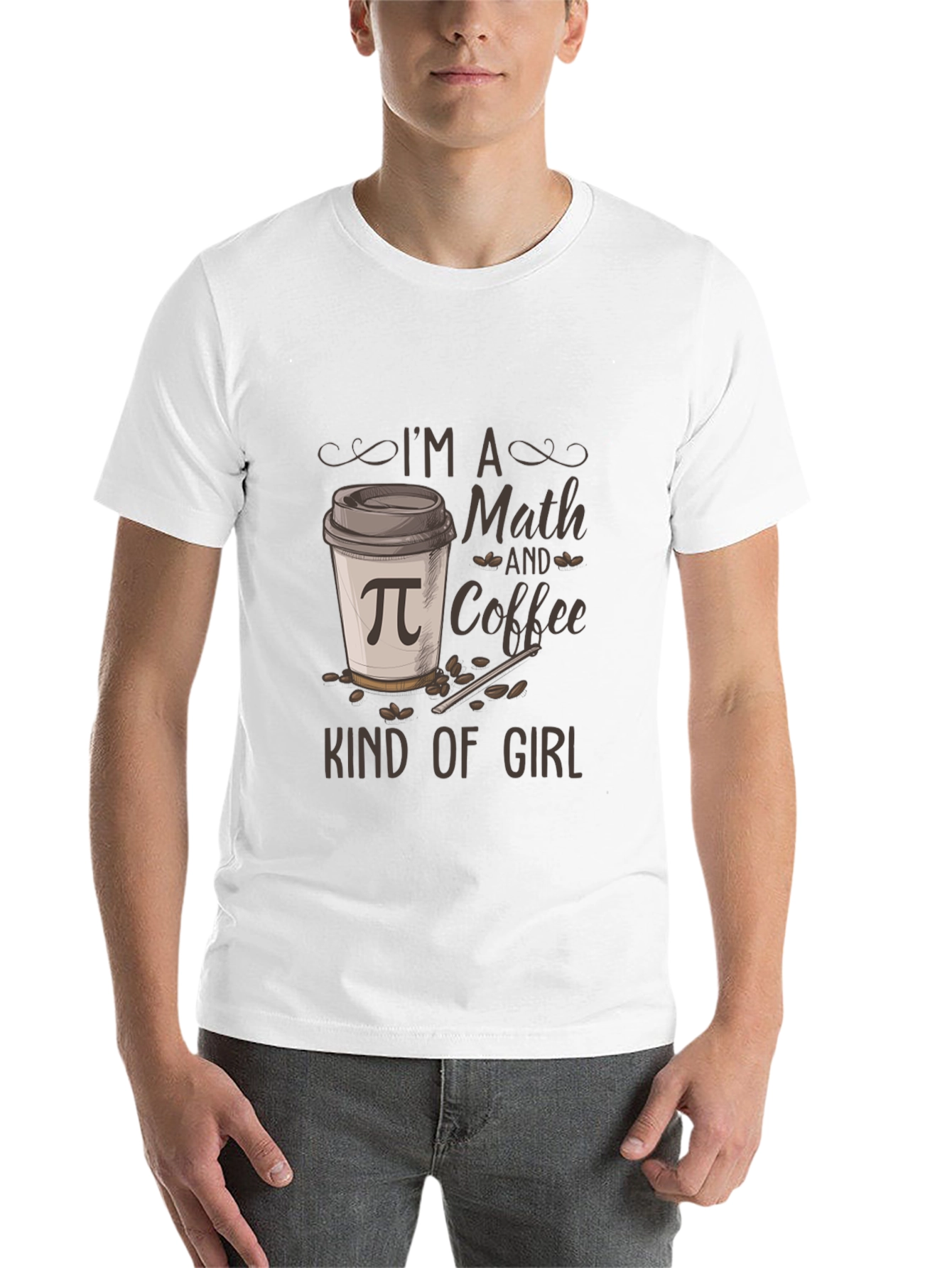 Black Math and Coffee Kind of Girl T-Shirt view 14