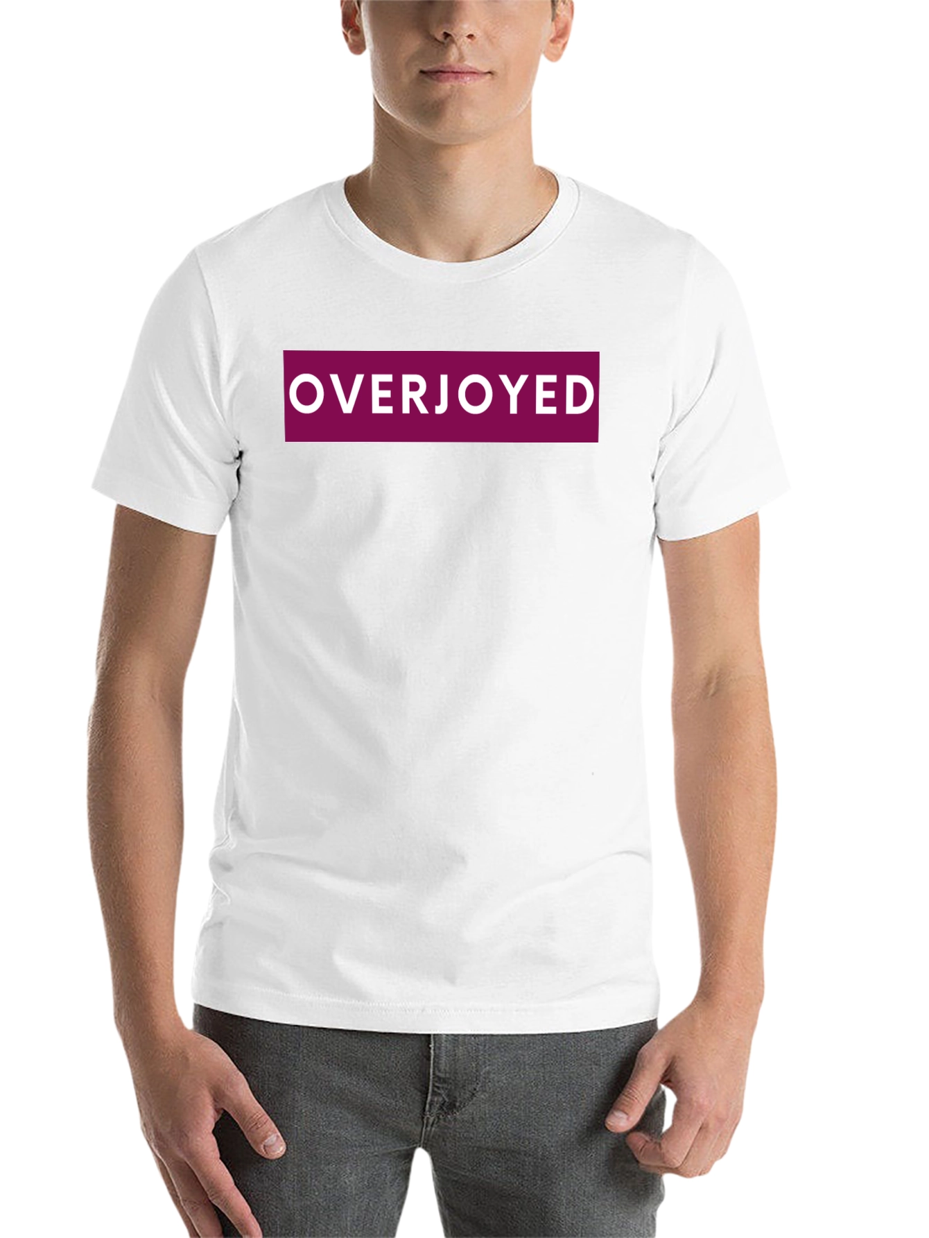 Black Overjoyed Graphic Tee - Classic Comfort view 14