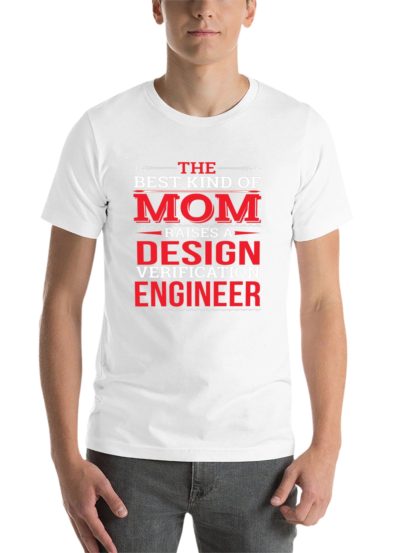 Black Design Verification Engineer Mom T-Shirt view 14