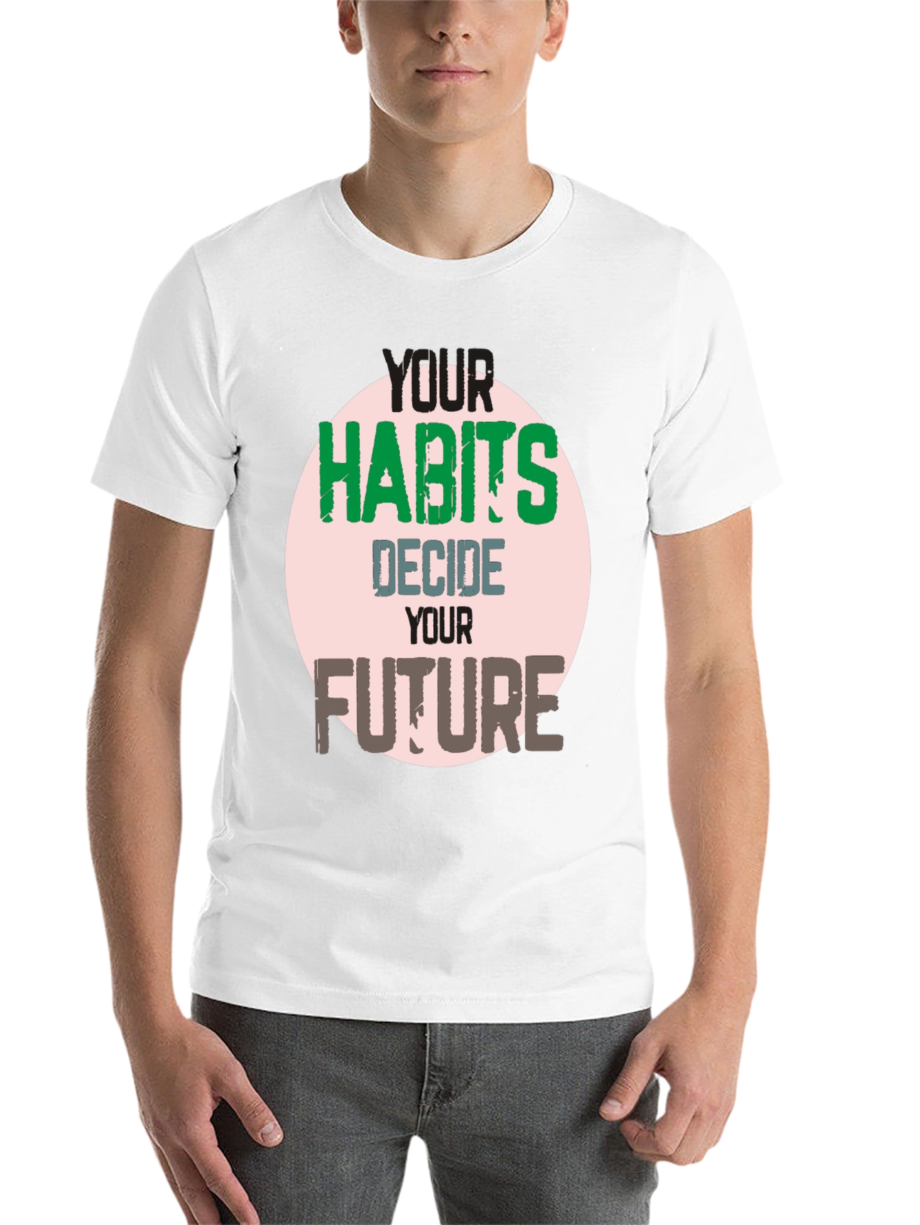 Black Habits Decide Future Graphic Tee - Black view 14