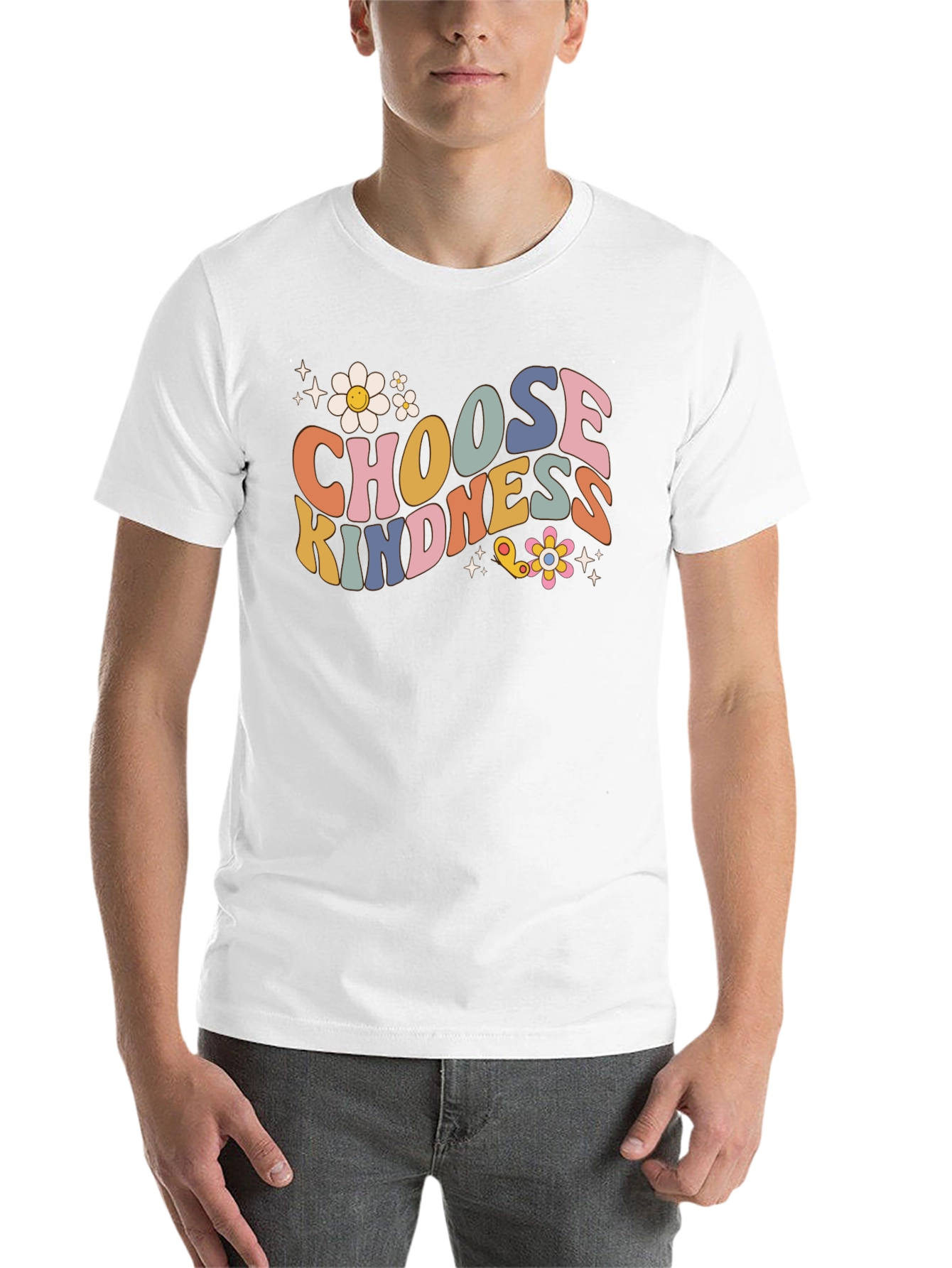 Black Choose Kindness Graphic T-Shirt view 14