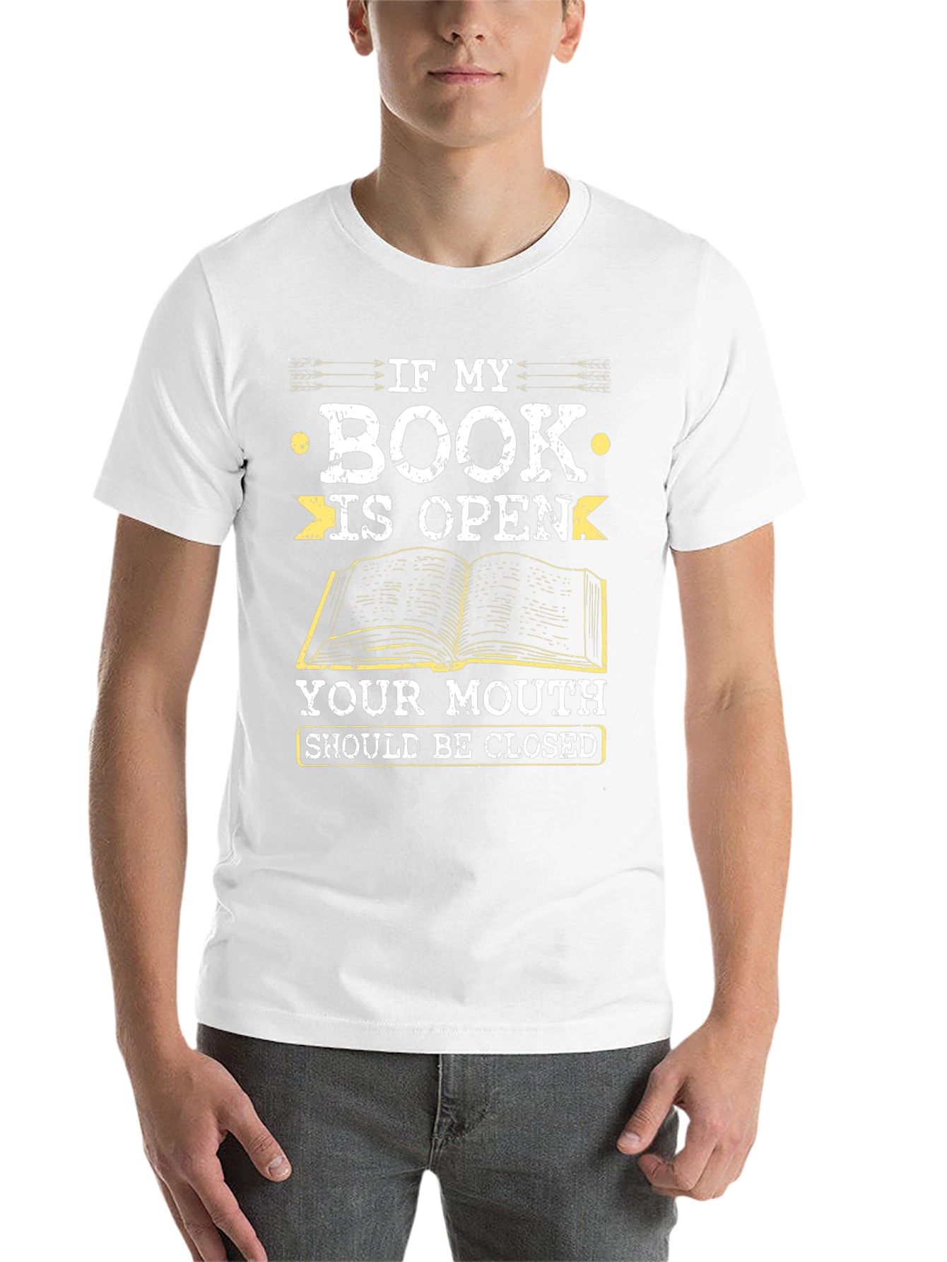 Black Book Lover's T-Shirt: If My Book Is Open view 14