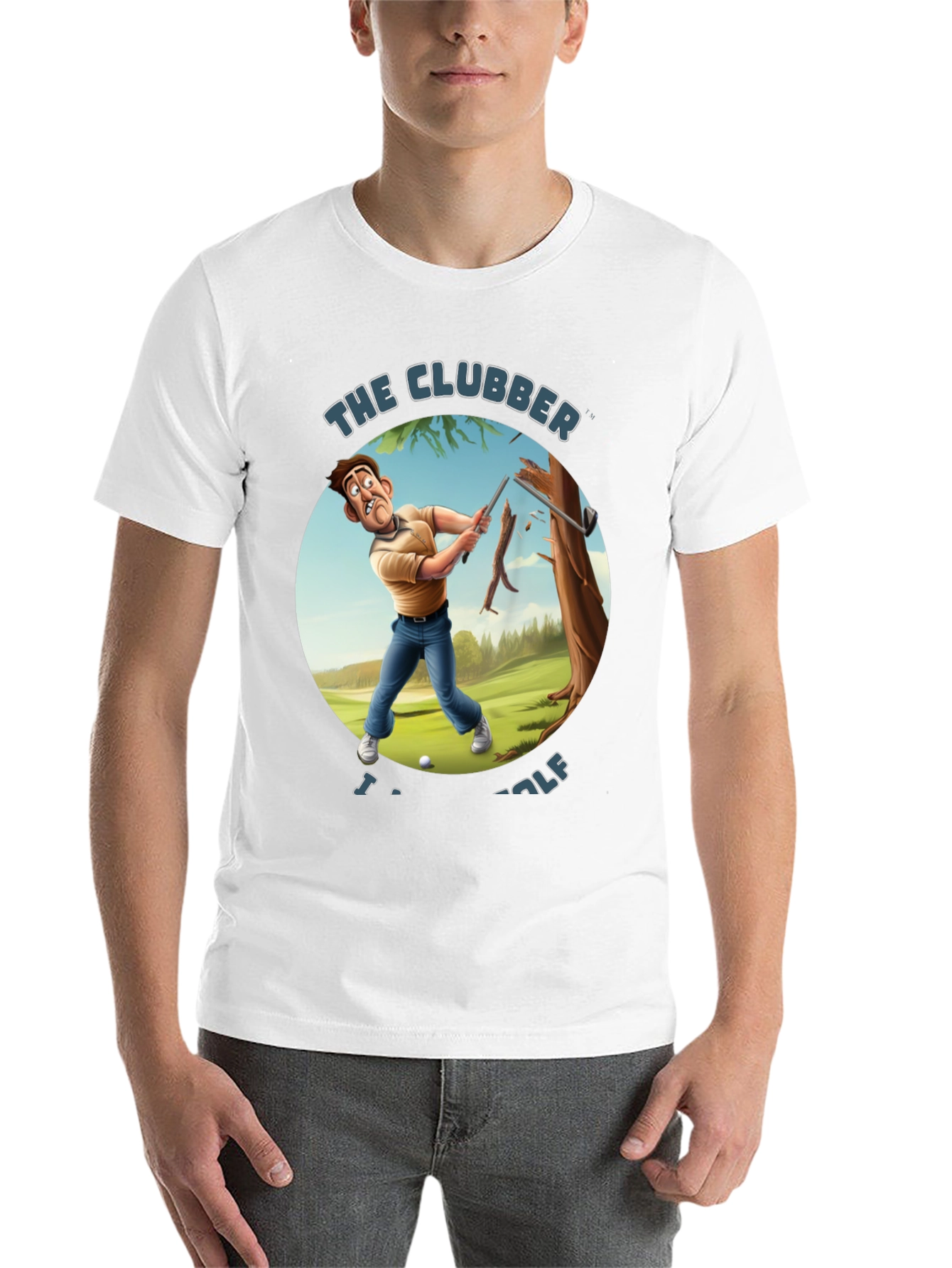 Black The Clubber Funny Golf T-Shirt view 14
