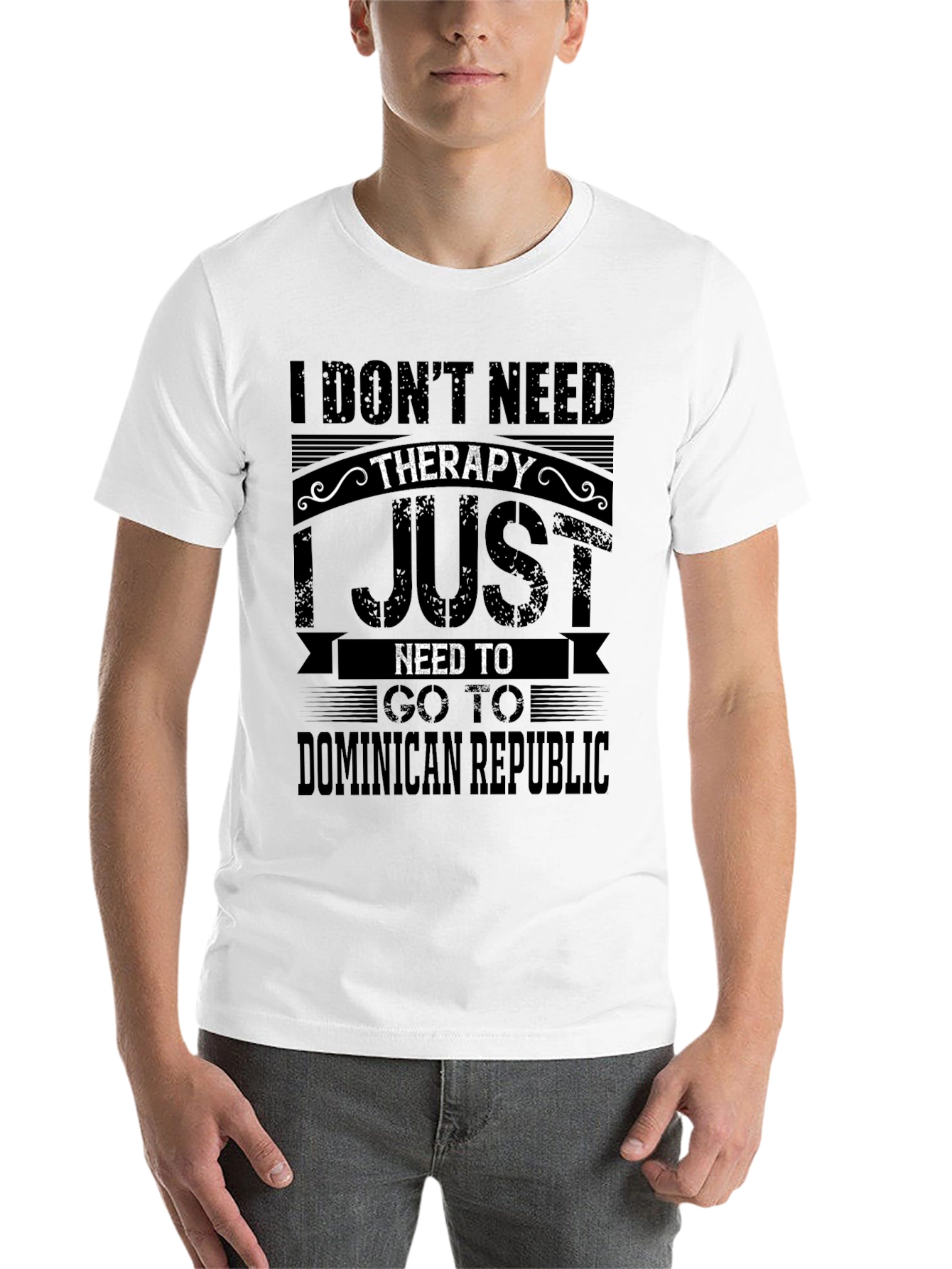 Black Dominican Republic Therapy T-Shirt view 14