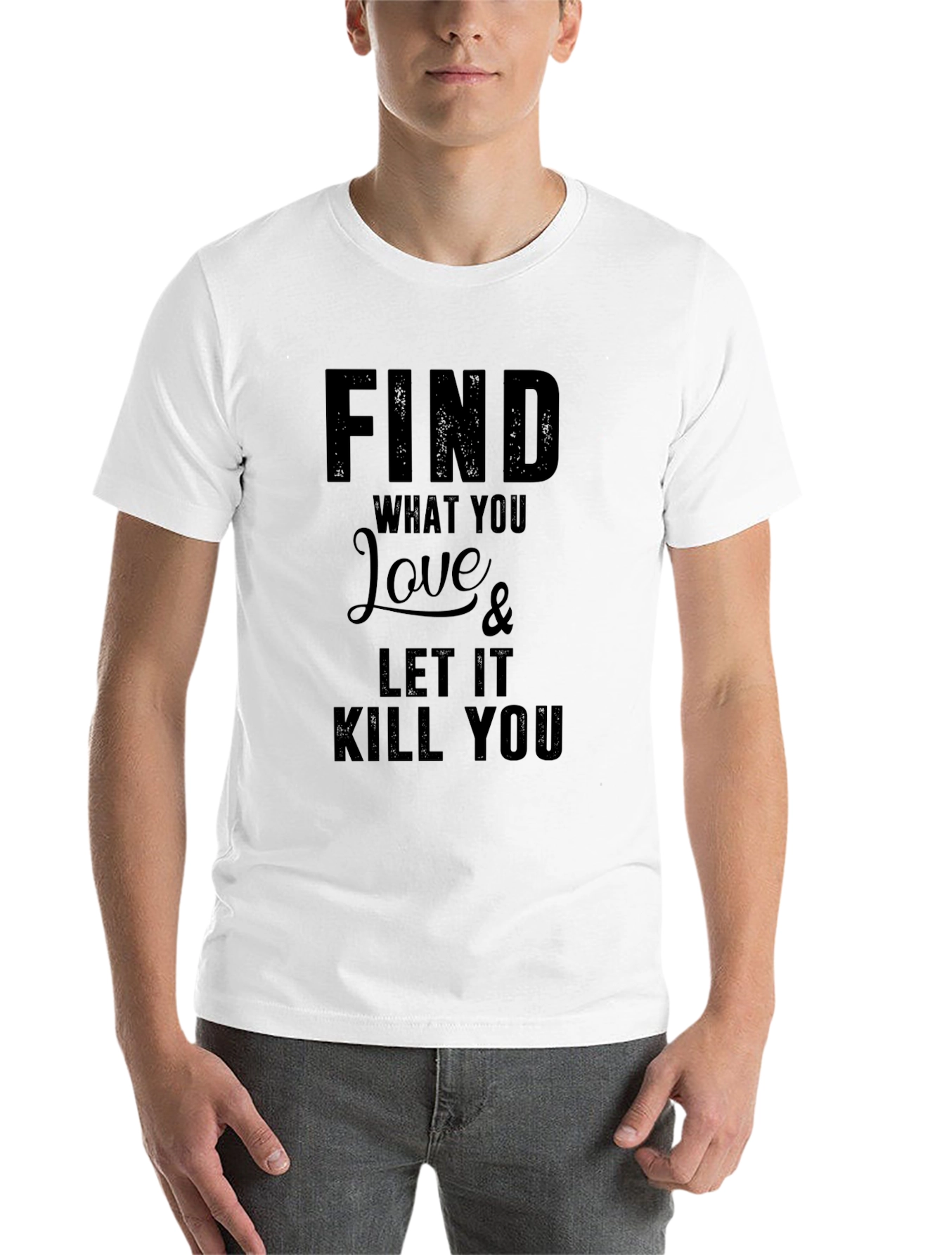 Black Find What You Love T-Shirt view 14