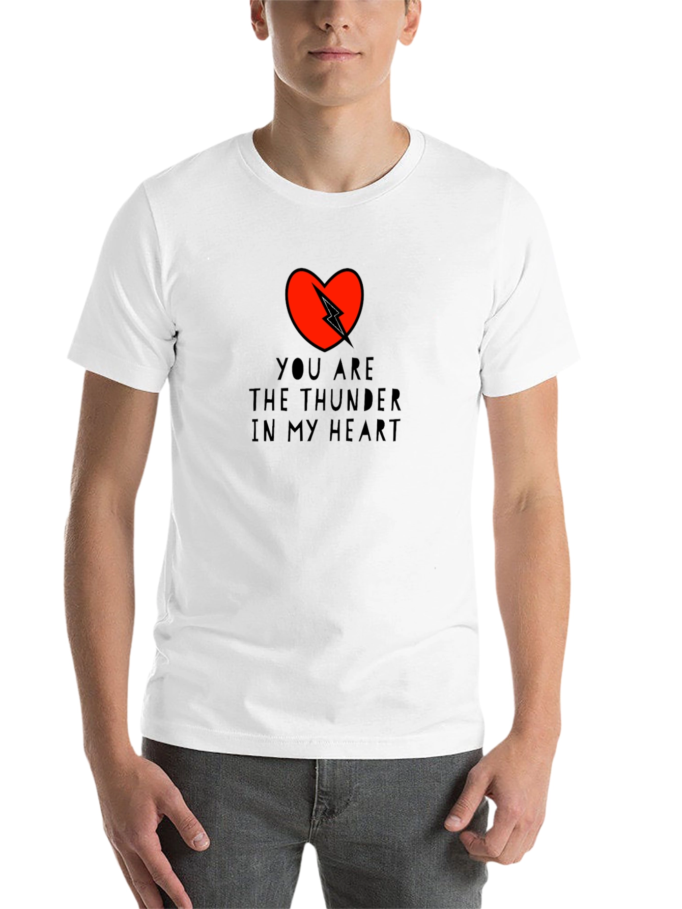 Black Thunder in My Heart Graphic Tee - Love & Emotion view 14