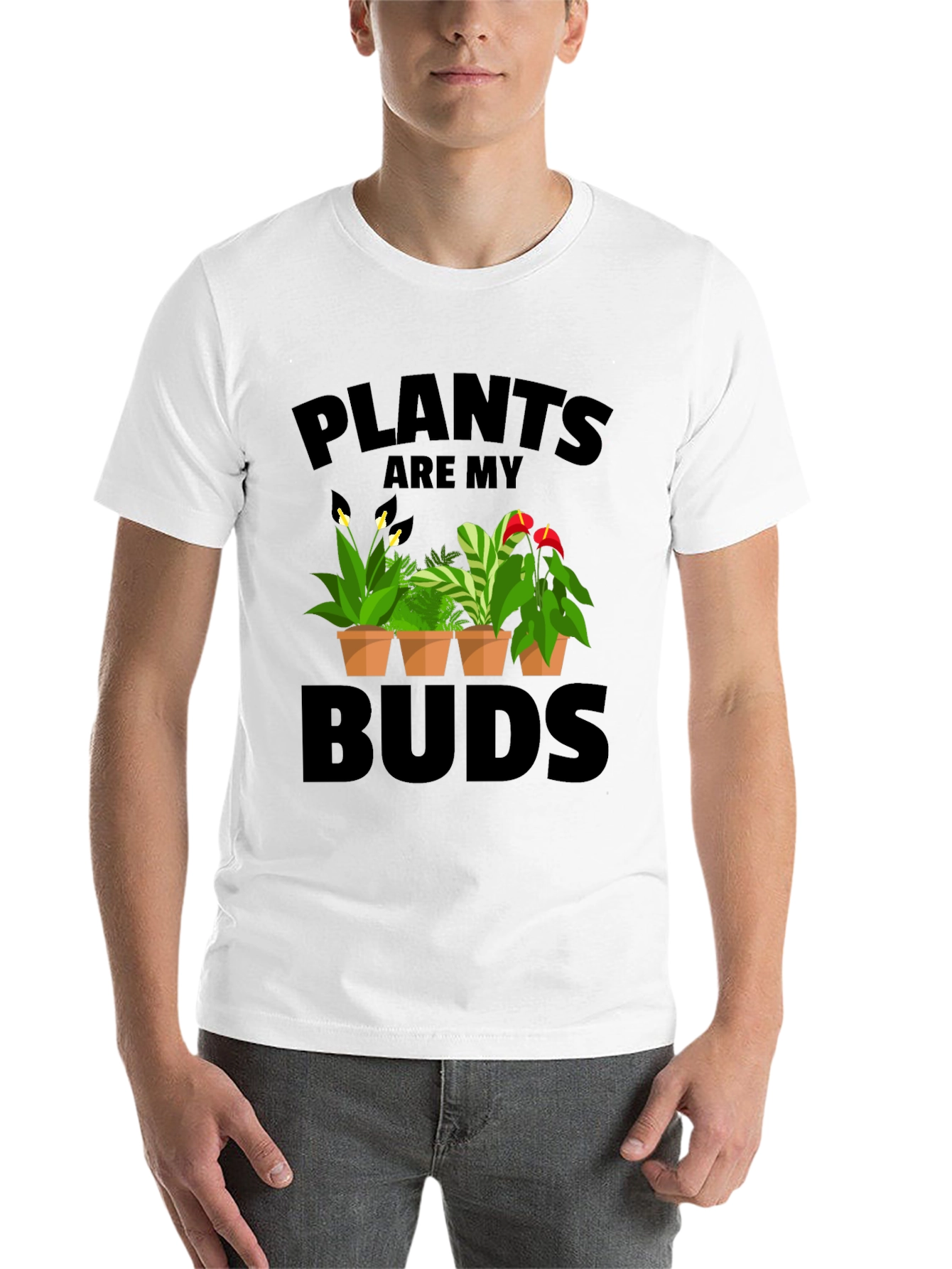 Black Plants Are My Buds Graphic T-Shirt view 14