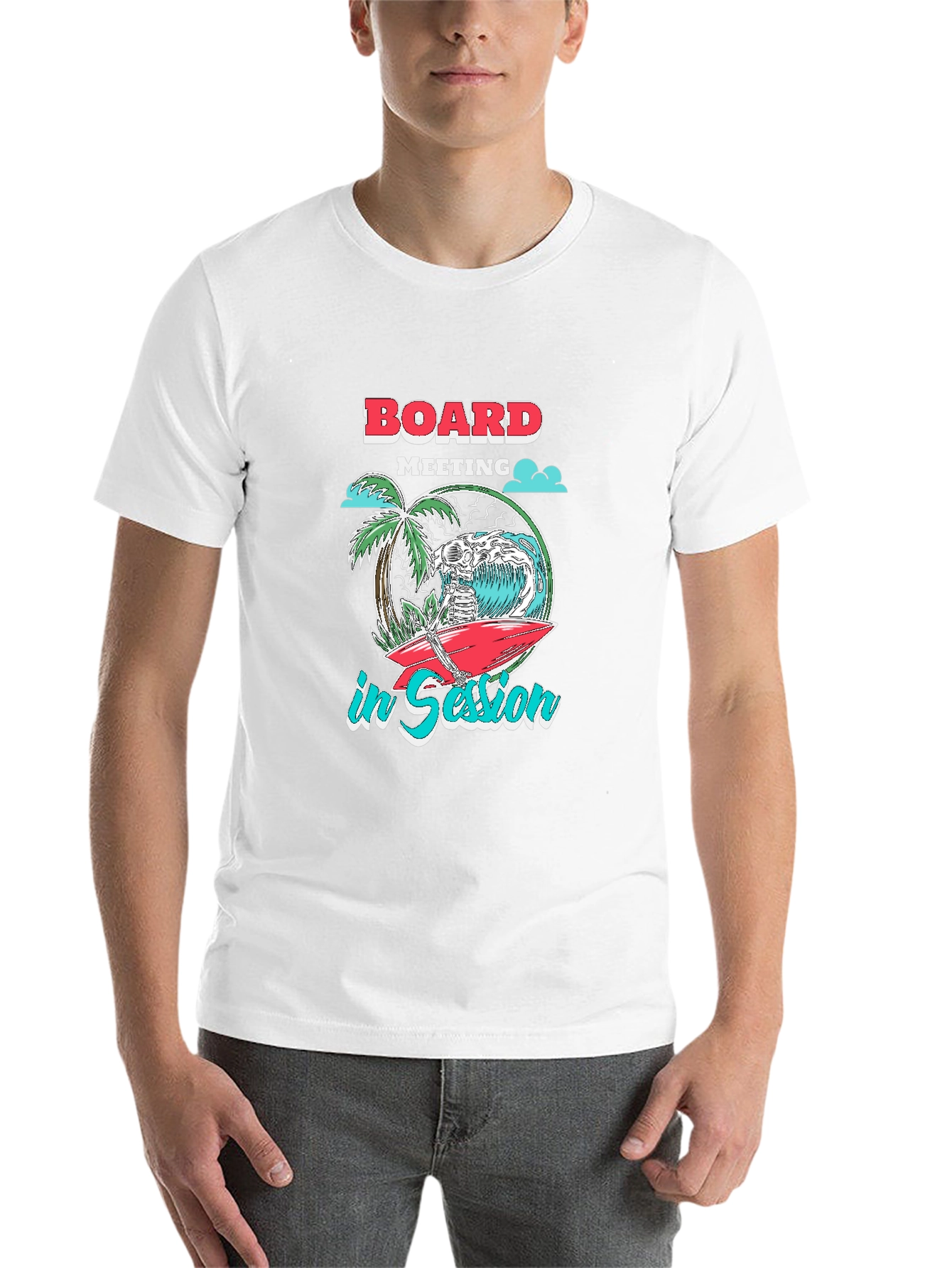 Black Board Meeting in Session Graphic T-Shirt view 14