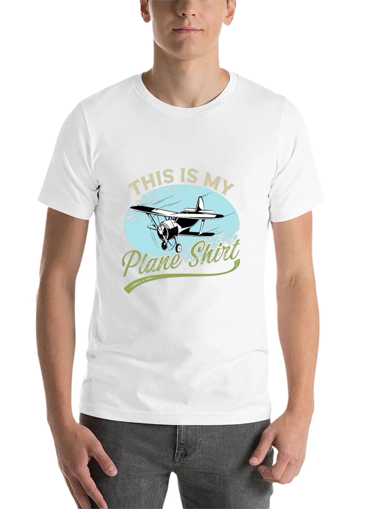 Black This Is My Plane Shirt - Aviation T-Shirt view 14