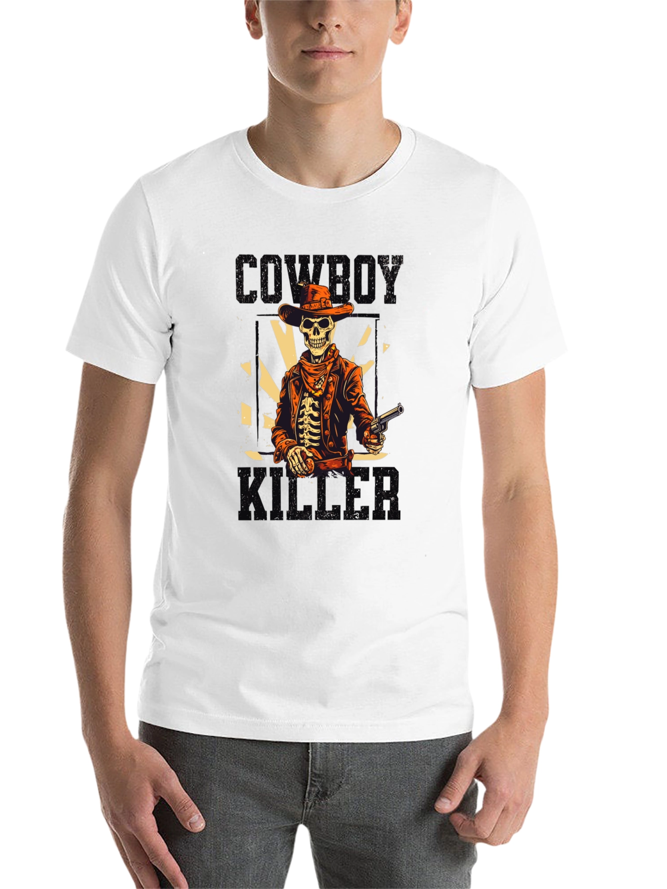 Black Cowboy Killer Graphic T-Shirt view 14