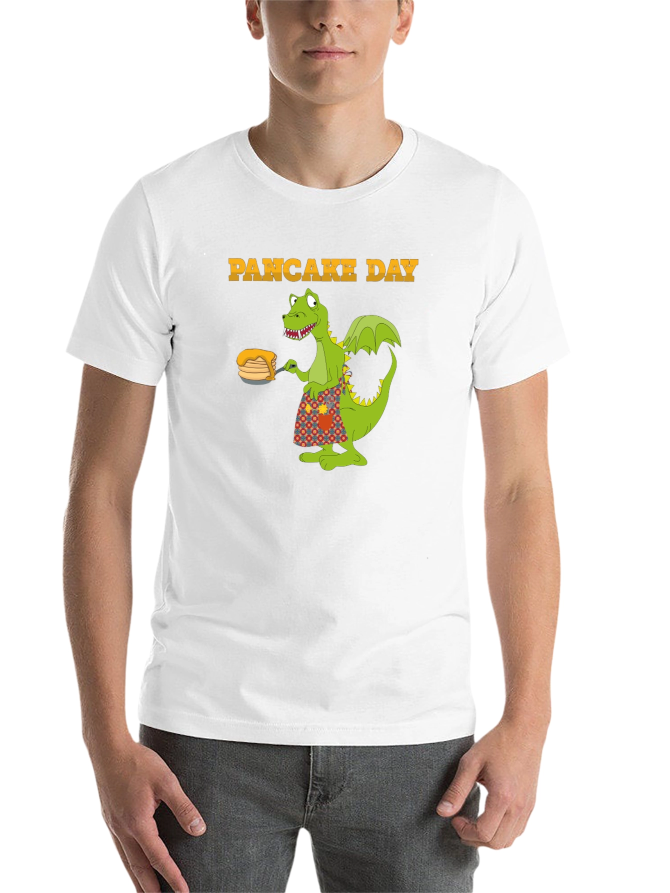 Pancake Day T-Shirt with Dragon Graphic - 14