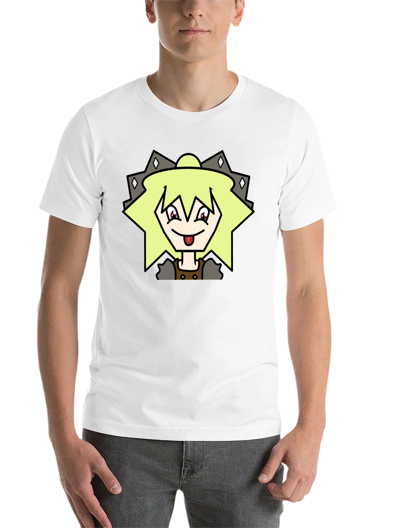 Black Anime Character Graphic Tee - Black T-Shirt view 14