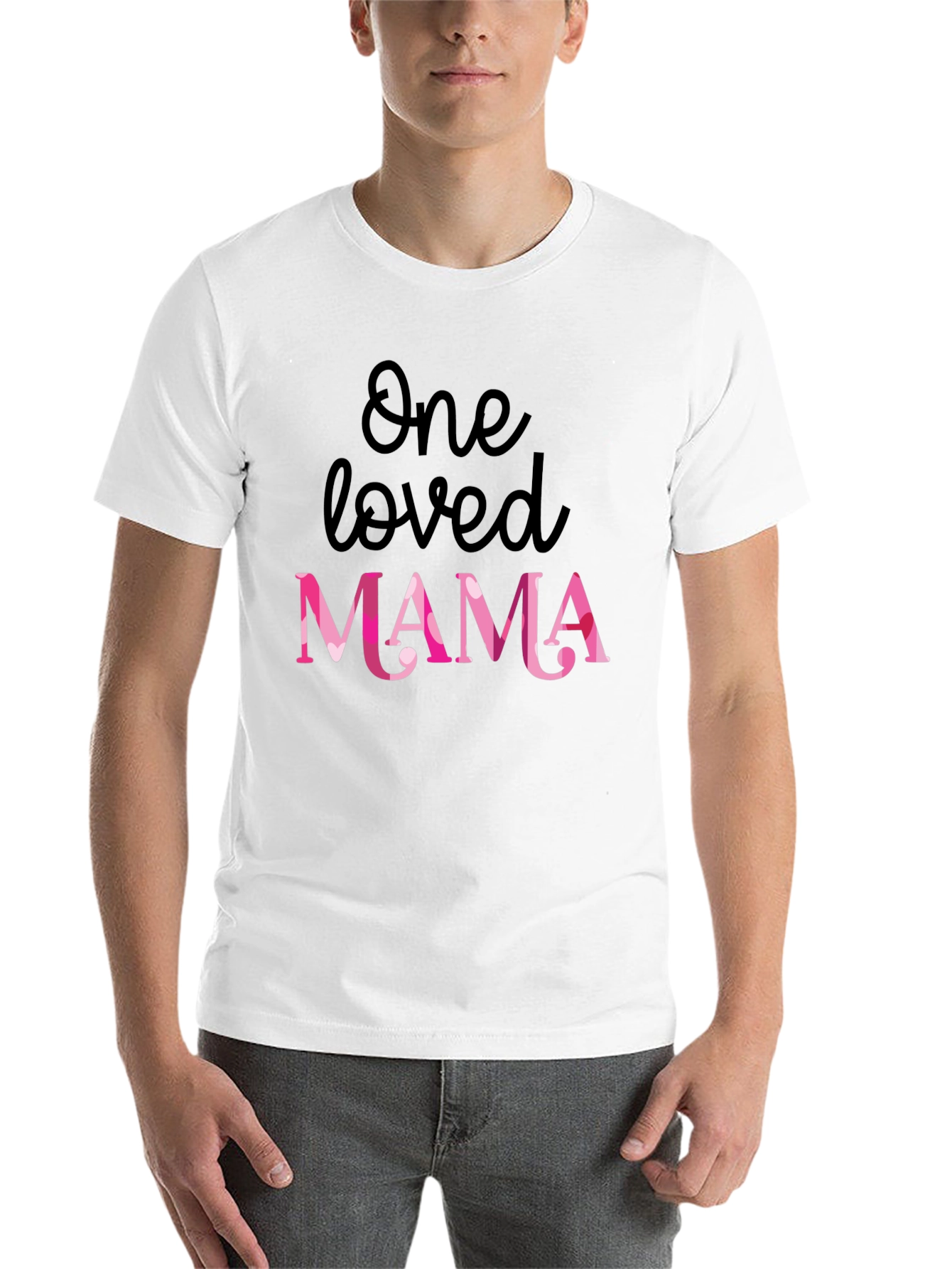 Black One Loved Mama Graphic Tee - Cute Mother's Day Gift view 14