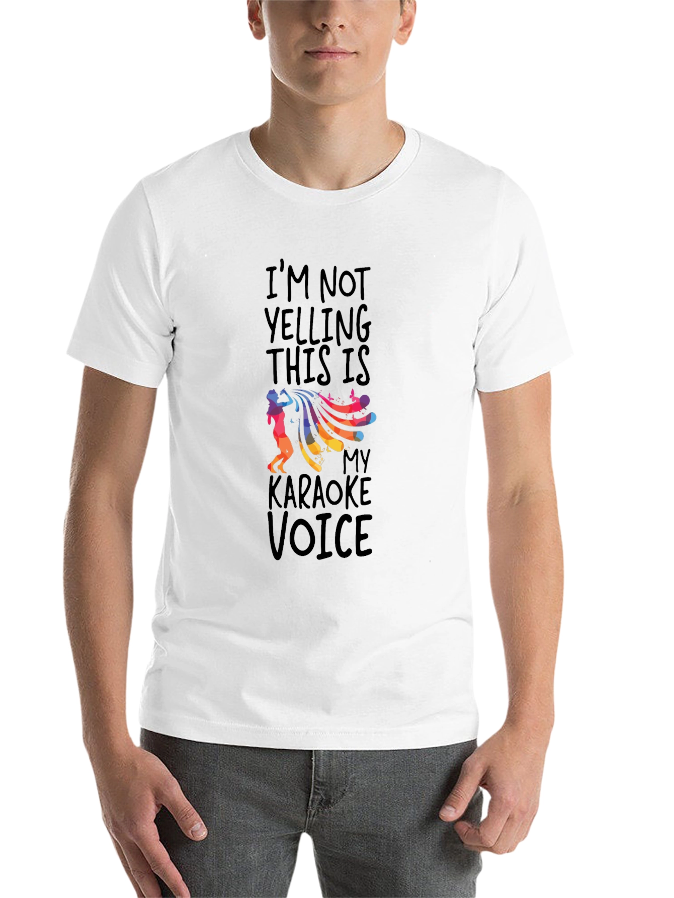 Black Karaoke Voice Graphic Tee - Black view 14